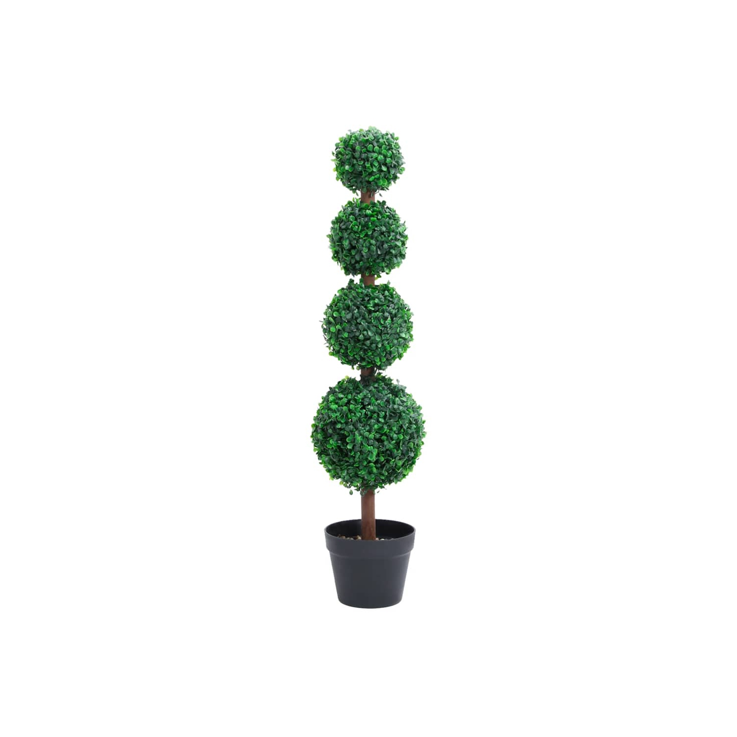 vidaXL Artificial Boxwood Plant with Pot Ball Shaped Green 90 cm