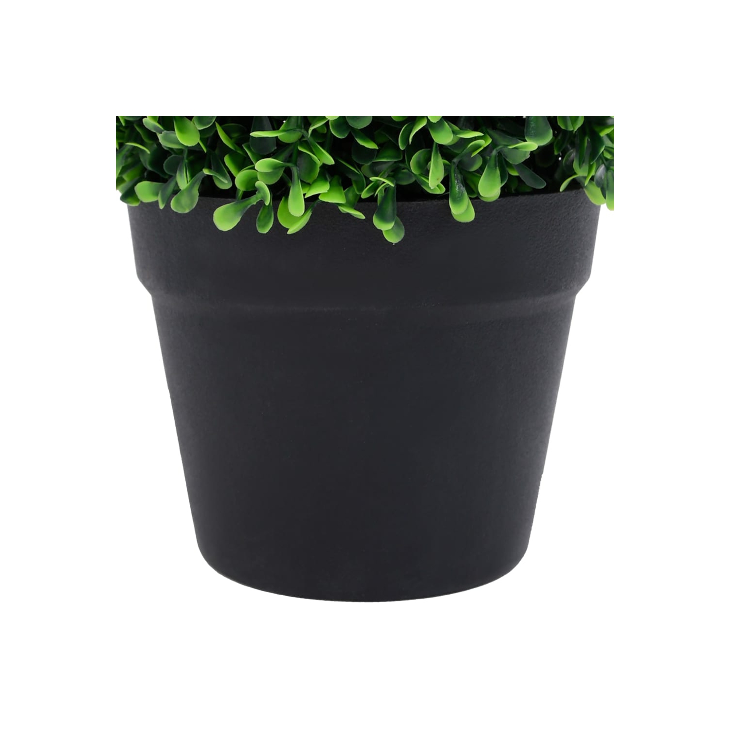 vidaXL Artificial Boxwood Plants 2 pcs with Pots Ball Shaped Green 27 cm