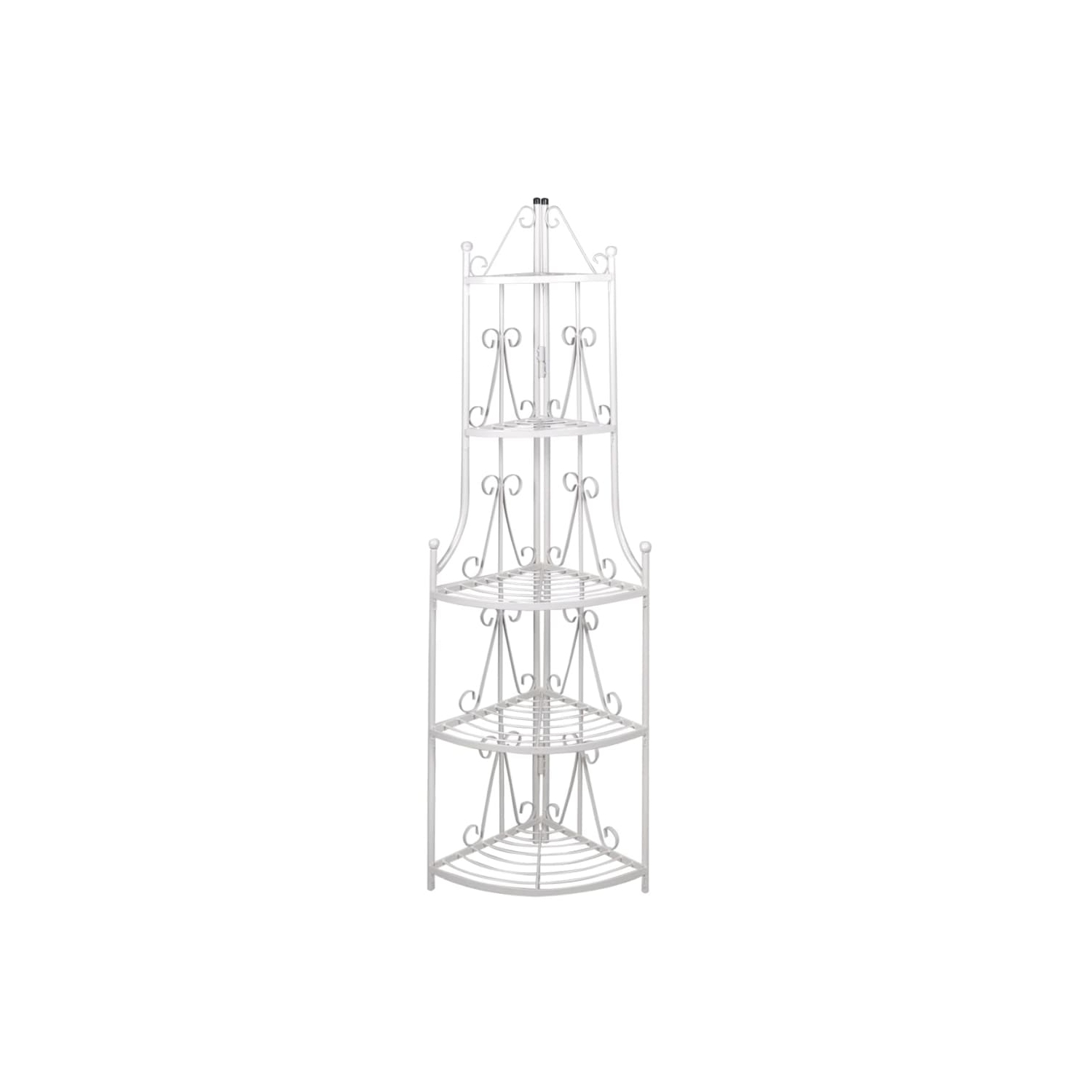 Corner Plant Rack White