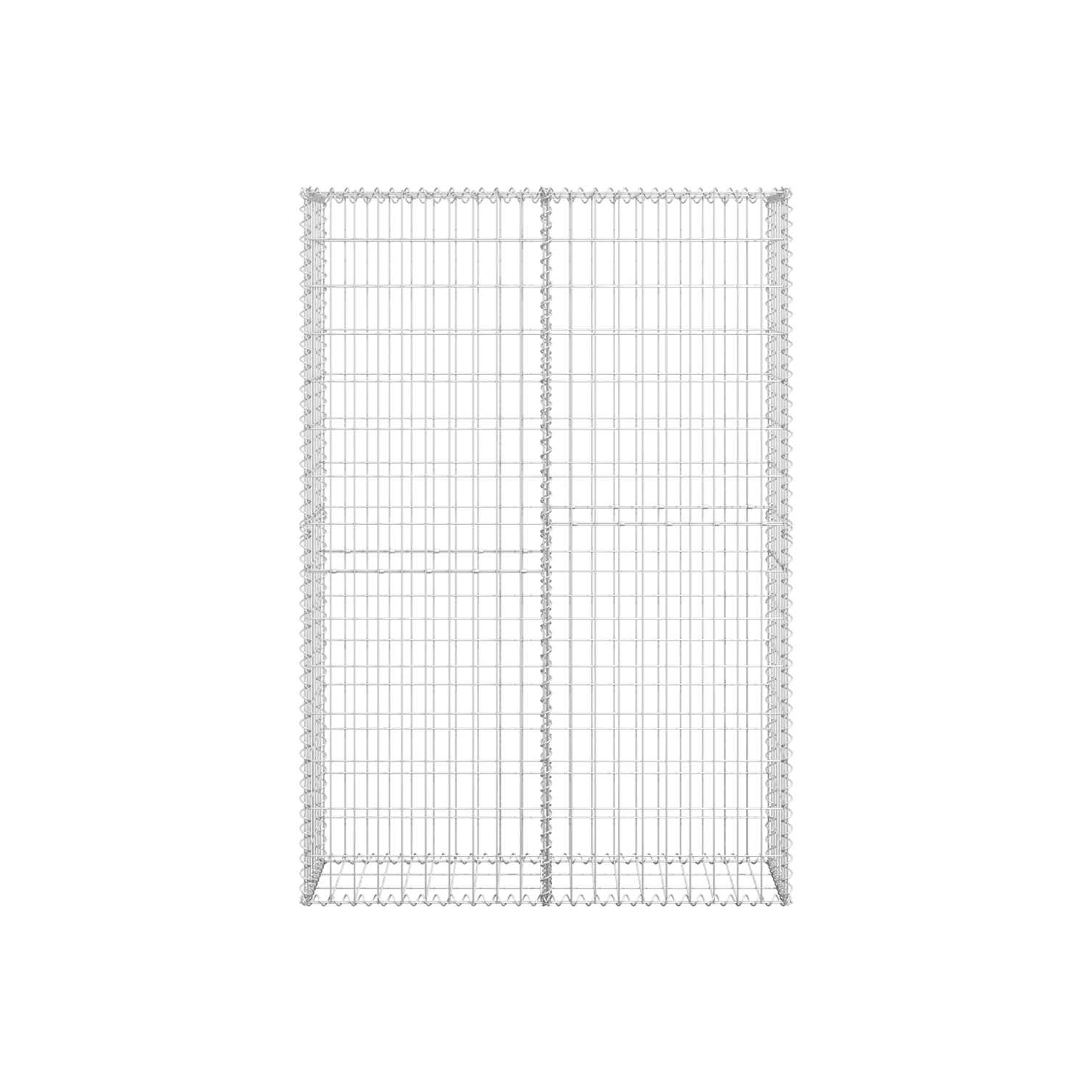 vidaXL Gabion Basket with Lids, Gabion Wall for Garden, Lawn, Galvanized Steel 59.1x39.4x11.8 Inches