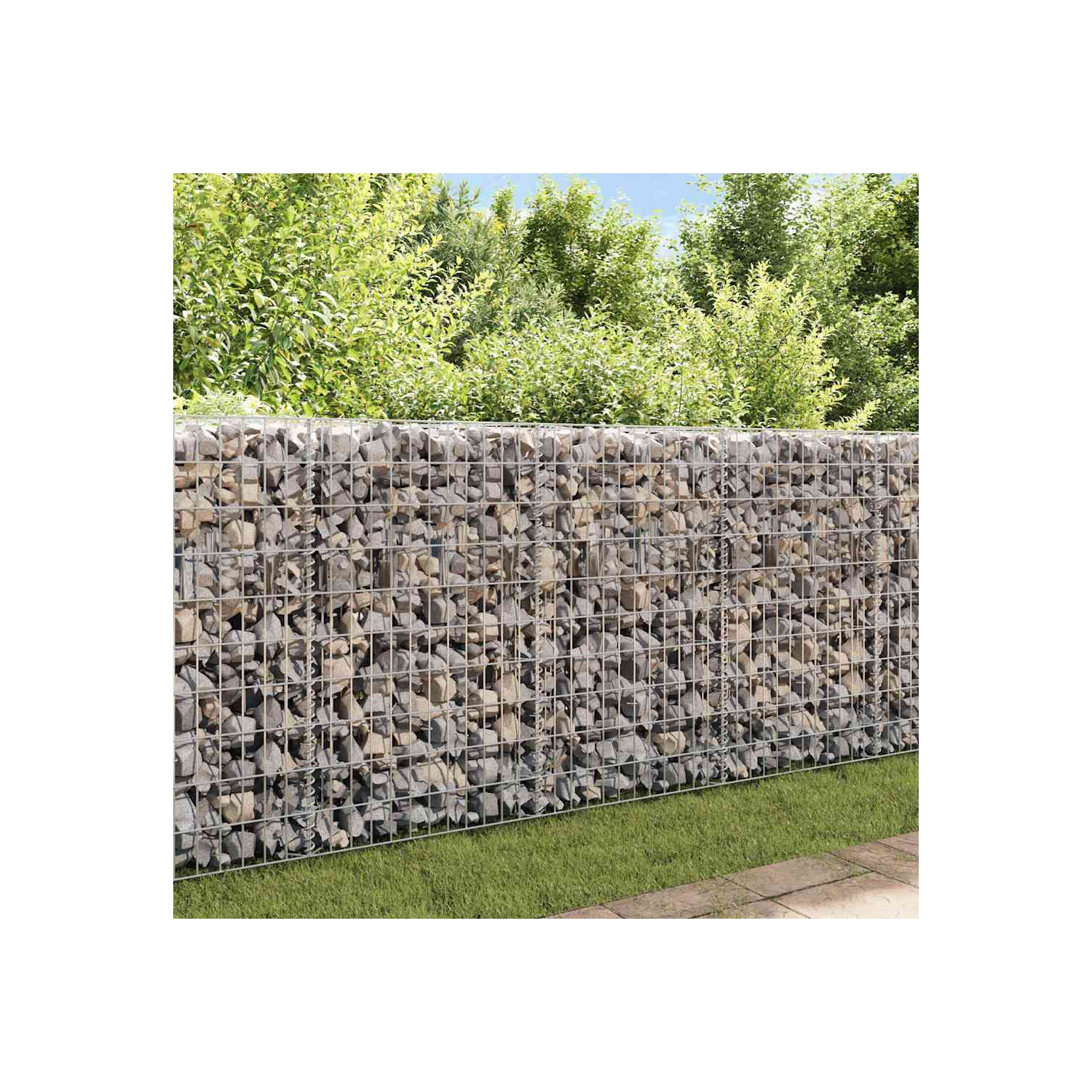 VidaXL – Panier Gabion, jardinière Gabion en acier galvanisé, lit surélevé Gabion, 59 x 11 x 19&nbsp;po