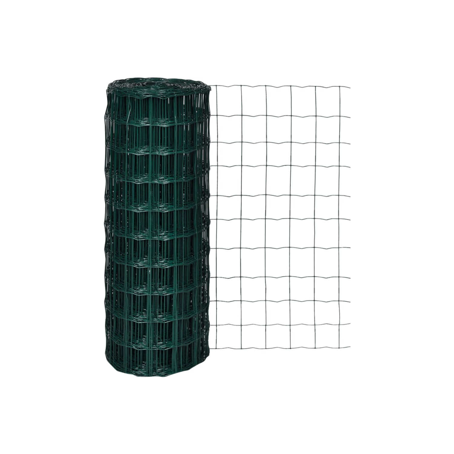 vidaXL Euro Fence Steel 10x1.0 m Green