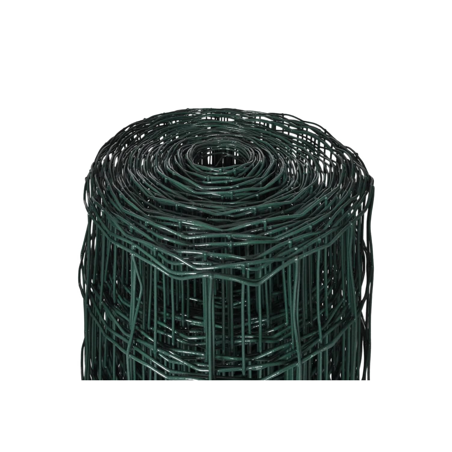 vidaXL Euro Fence Steel 10x1.0 m Green