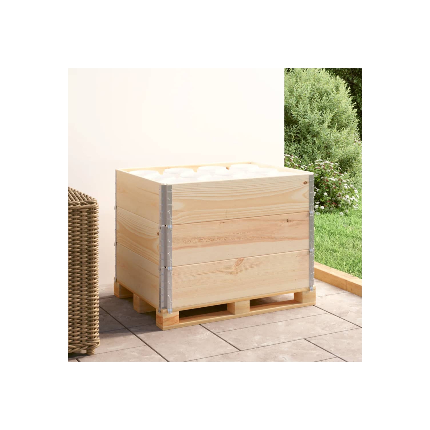 VidaXL – Collars de palette, 3 pièces, 60 x 80&nbsp;cm, bois de pin massif