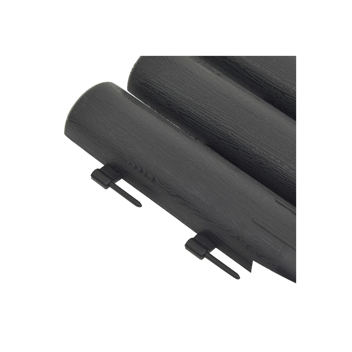 vidaXL Lawn Edgings 36 pcs Anthracite 10 m PP