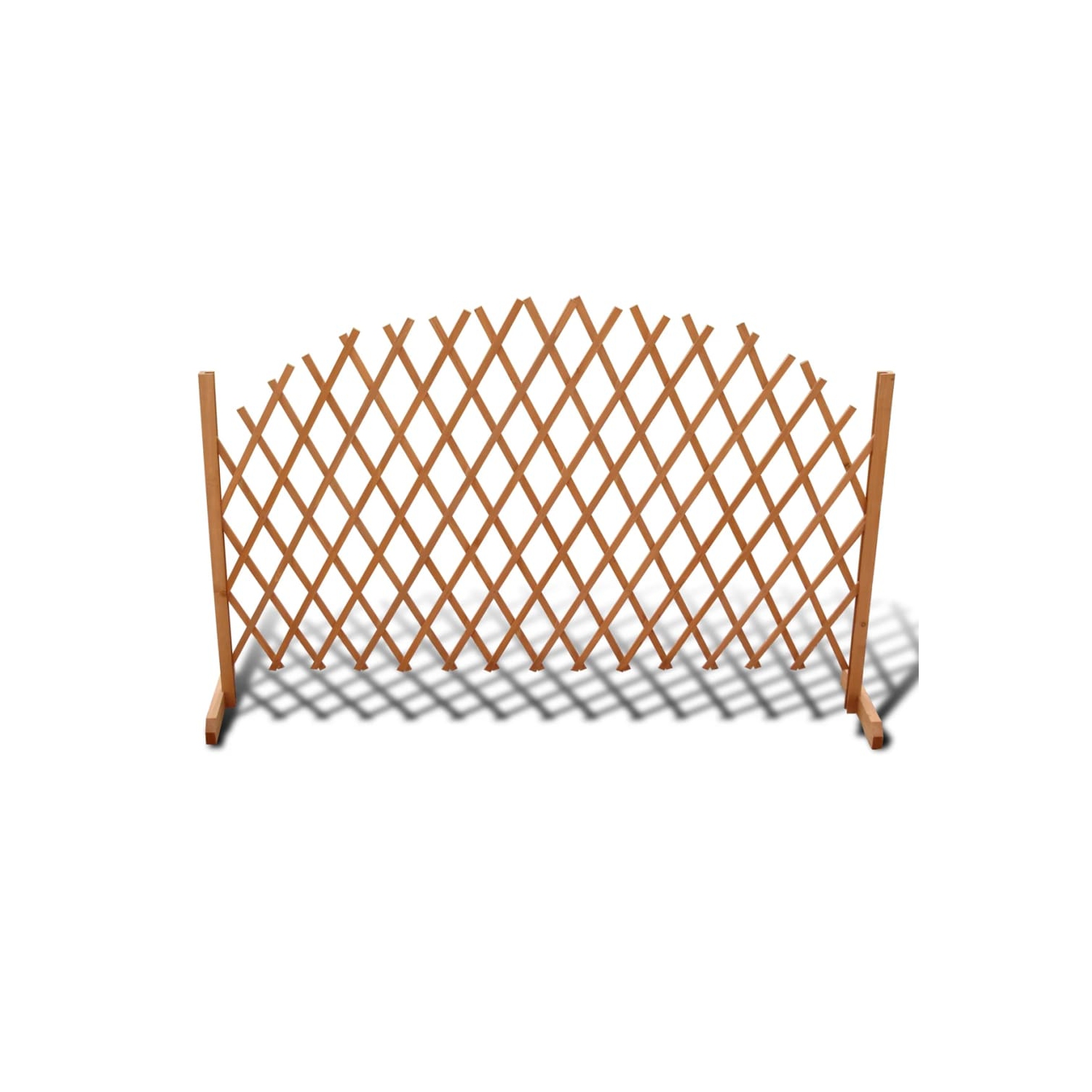 Clôture à treillis en bois massif de VidaXL, 18 x 0x100&nbsp;cm