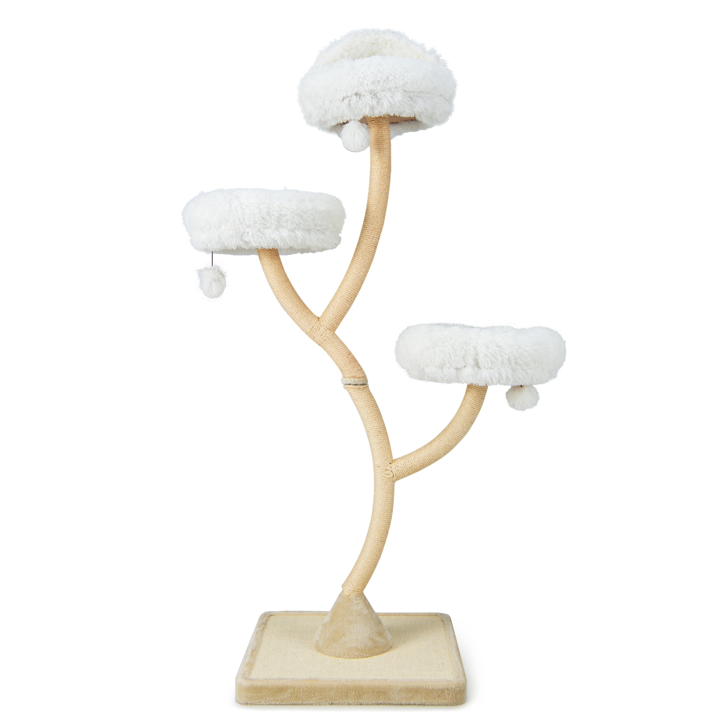 Meuble d'activités à plusieurs niveaux pour chatons de 70 po avec 3 perches et balles de Costway