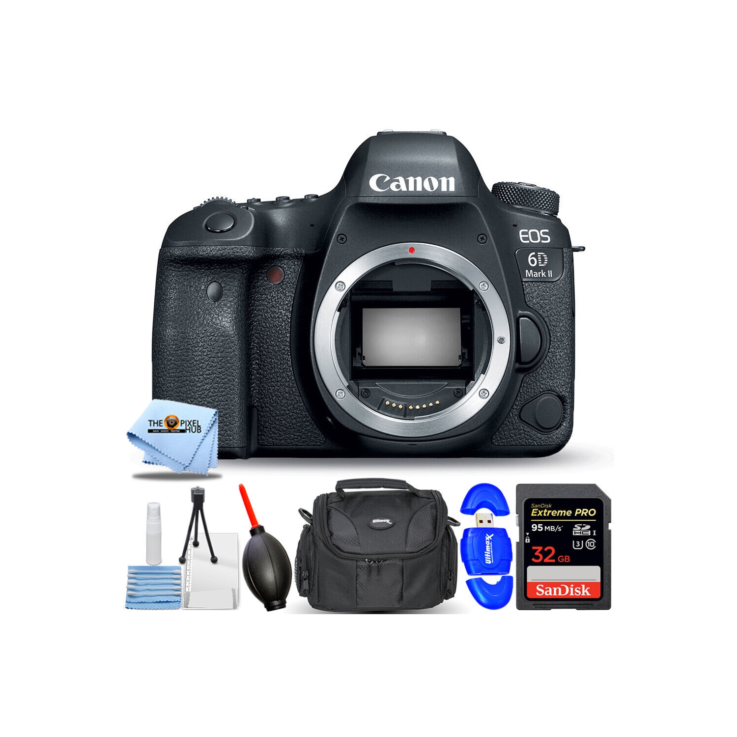 Canon EOS 6D Mark II DSLR Camera (Body Only) 1897C002 - Essential 32GB Bundle