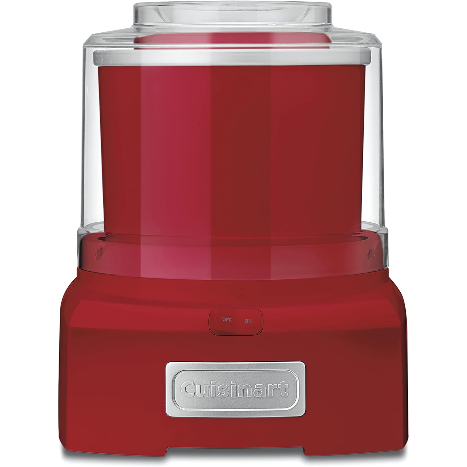 Cuisinart – machine à yogourt glacé, crème glacée et sorbet ICE-21RC, rouge