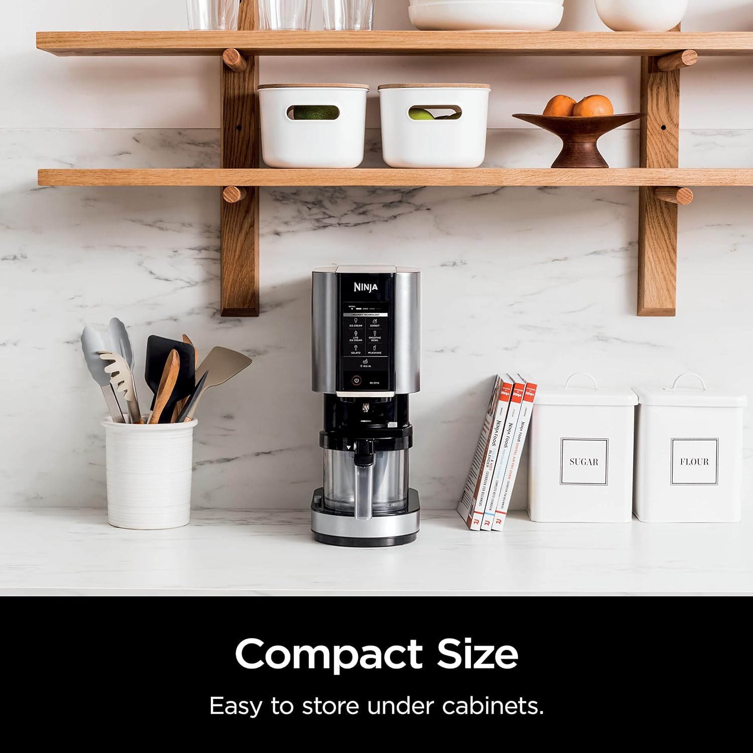 Ninja NC301C, crème glacée CREAMi, Gelato, lait frappé, sorbet, bol à boisson frappée, sorbetière léger, 7 programmes à une touche, 16&nbsp;oz