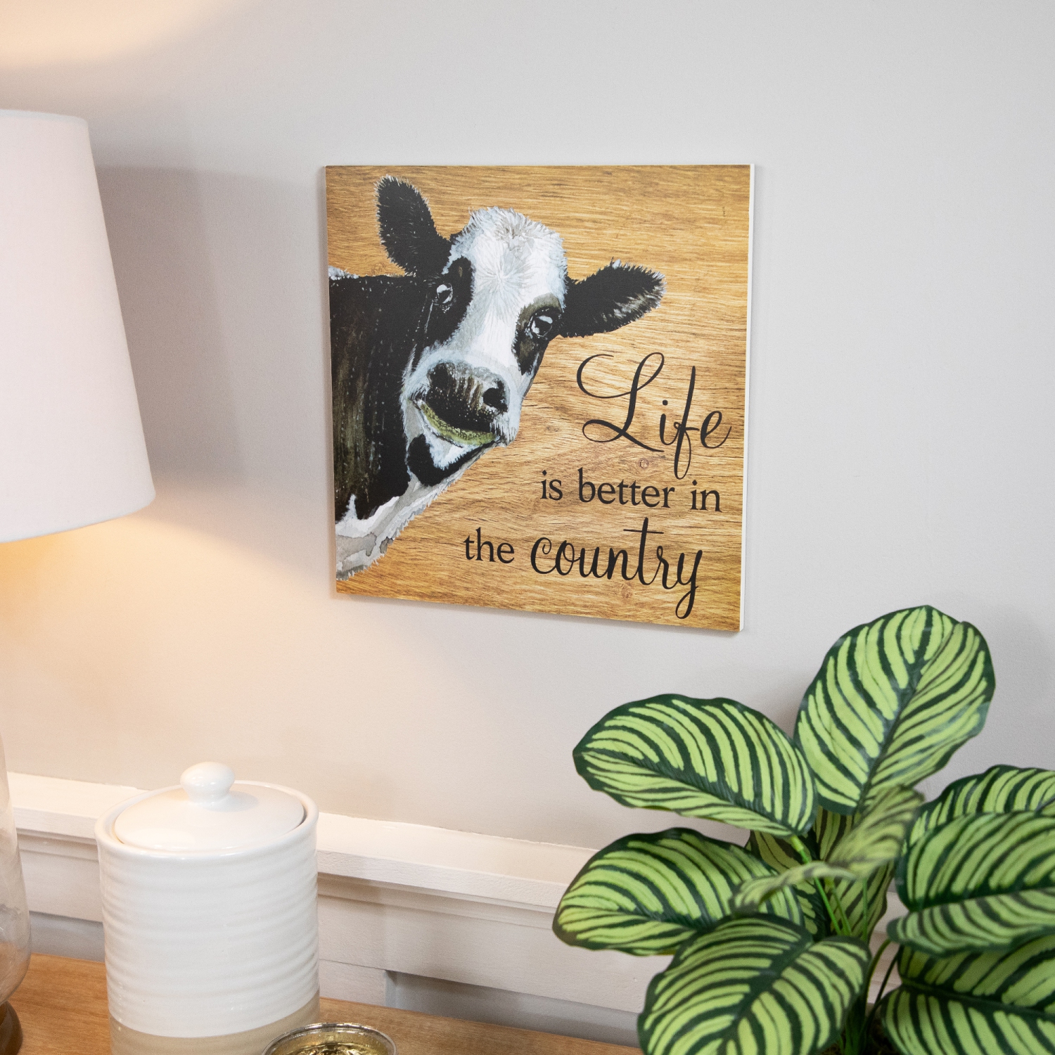 Décoration murale « Life IS Better in the Country » - 12 po