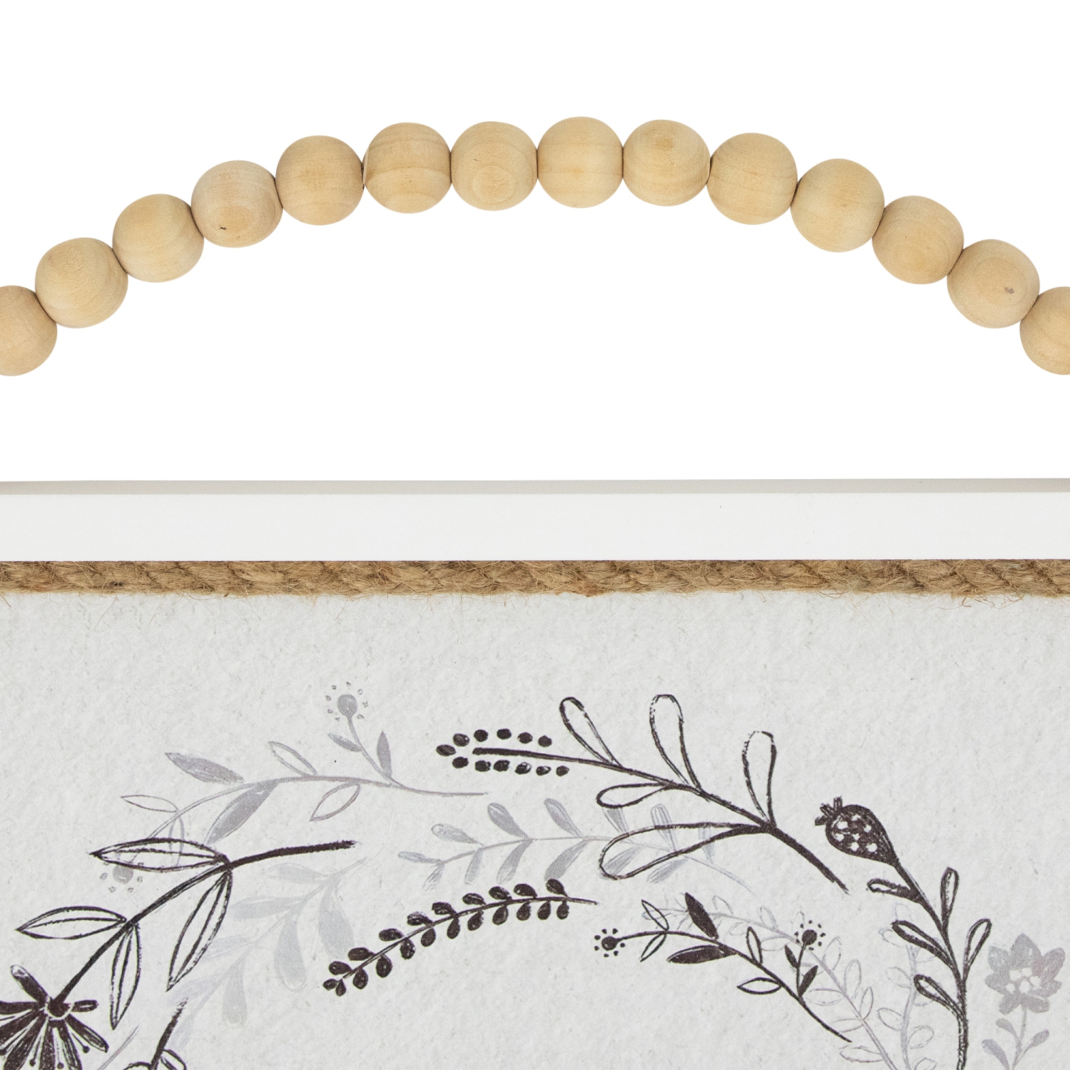 Affiche murale avec cadre « Stay atandis », motif floral – 11,75 po