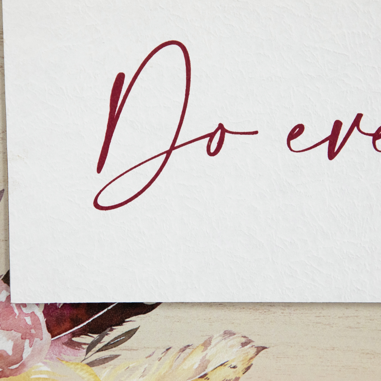 Affiche murale en bois Do Everything in Love, 19,75&nbsp;po