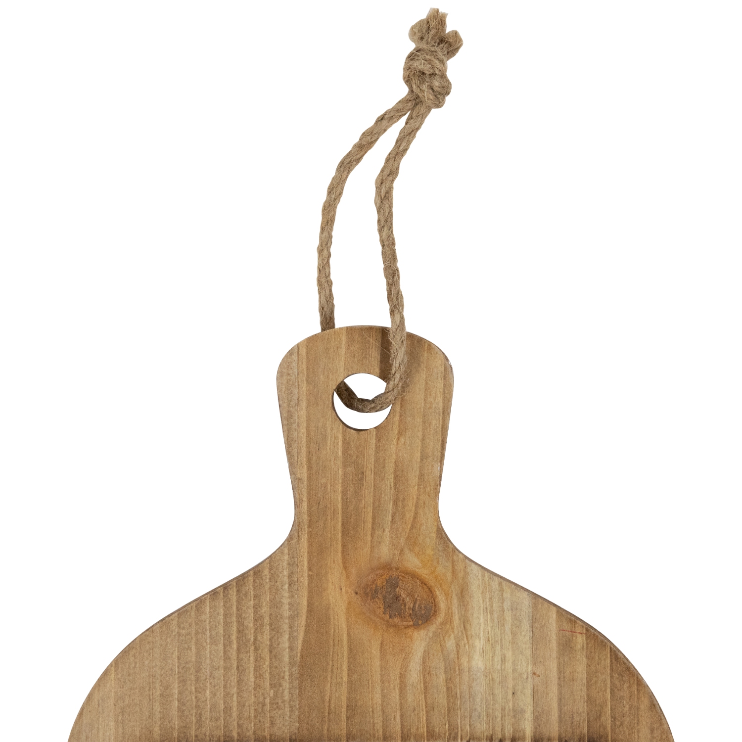 Décoration murale florale en bois de planche à découper naturelle - 10,5 po