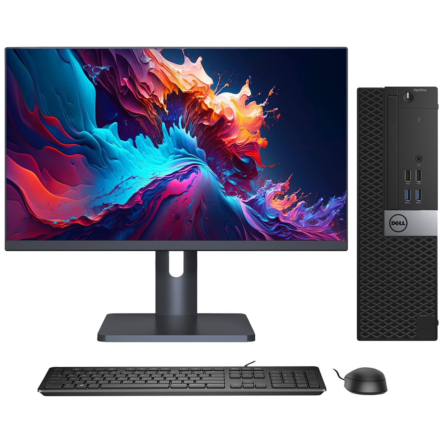 OptiPlex 5050 compact de Dell, Core i7-7700 3,60&nbsp;GHz, 32&nbsp;Go, 1&nbsp;To M.2 NVMe, DVDRW, moniteur 24 po WIN 10 PRO - remis à neuf