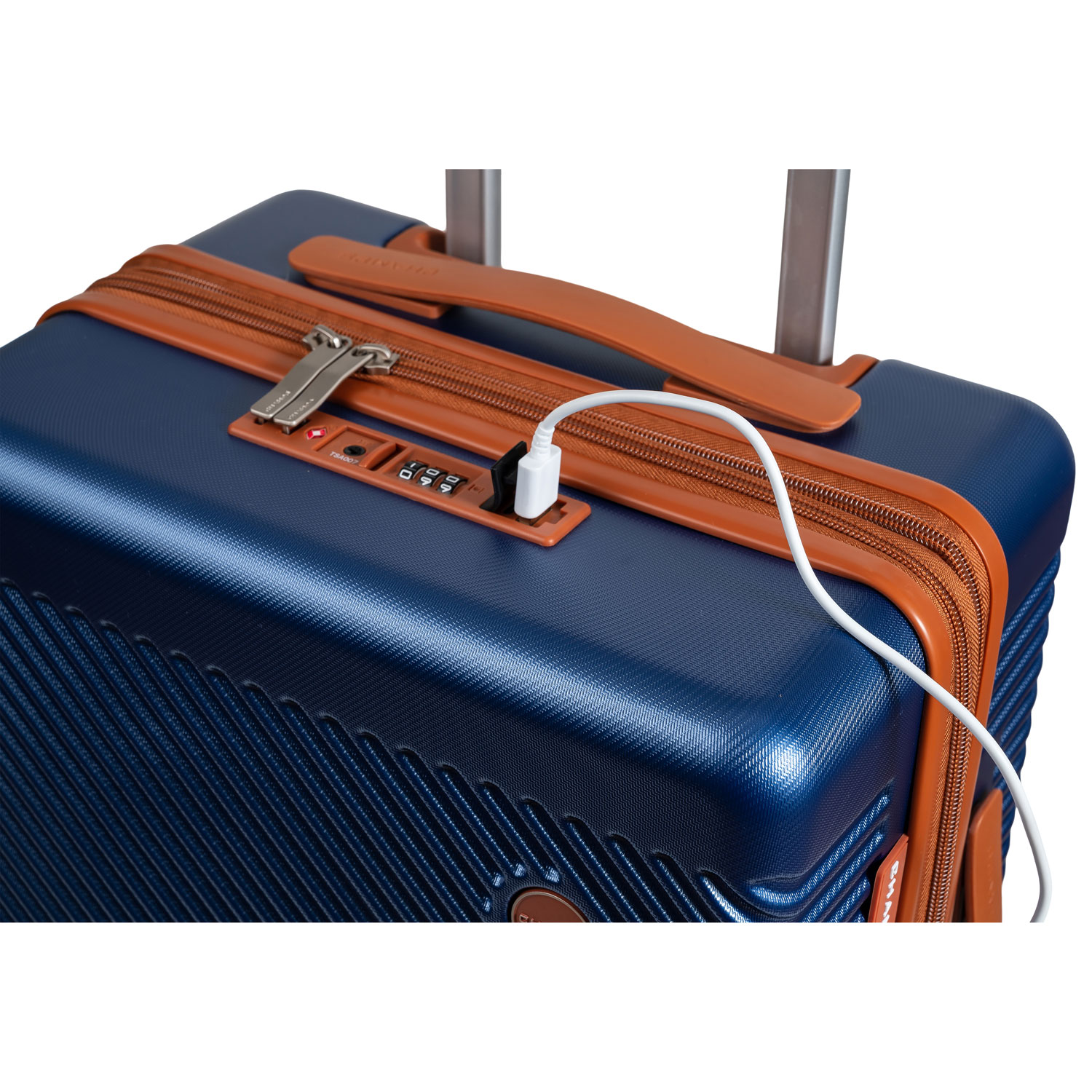 Ensemble de 3 valises rigides extensibles Dream Collection de Champs - Bleu marine