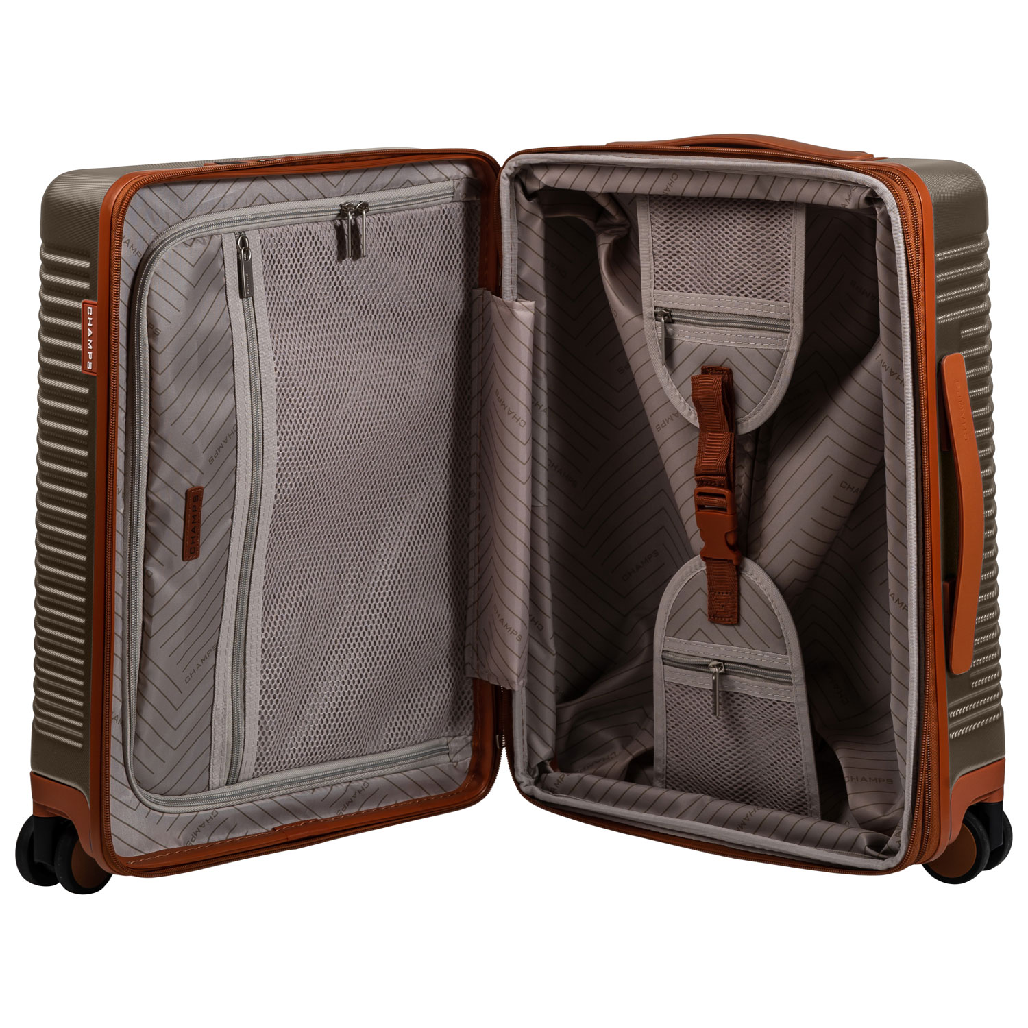 Champs Dream Collection 3-Piece Hard Side Expandable Luggage Set - Sand