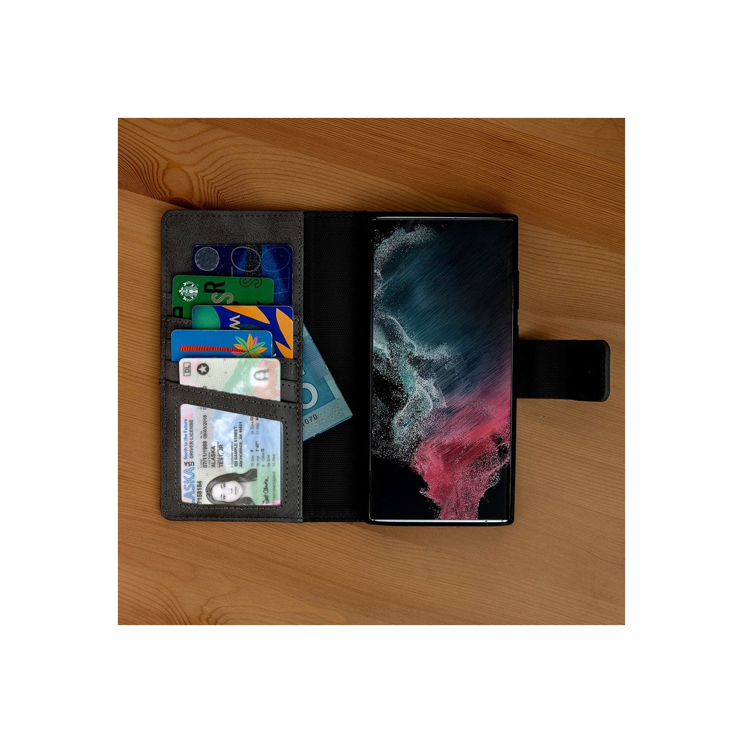 Samsung Galaxy S24 Ultra RFID Blocking Wallet Case With MagSafe And 5 Card Slots