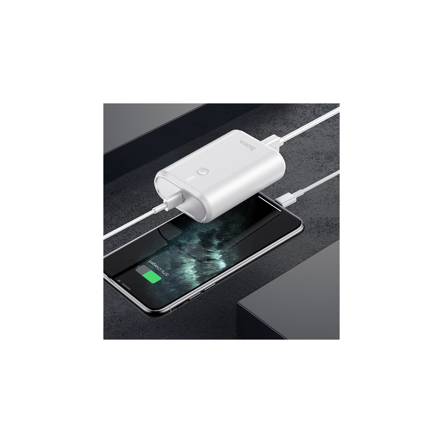 10000&nbsp;mAh – Chargeur de batterie externe USB-C Mini chargeur portatif pour tablettes iPad de Samsung de iPhone, blanc