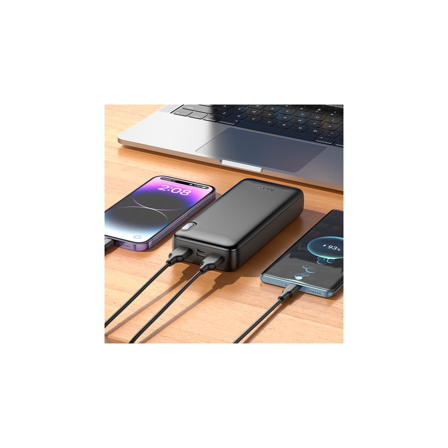 Chargeur de batterie externe USB-C micro USB de 20000 mAh pour iPhone, tablettes iPad de Samsung