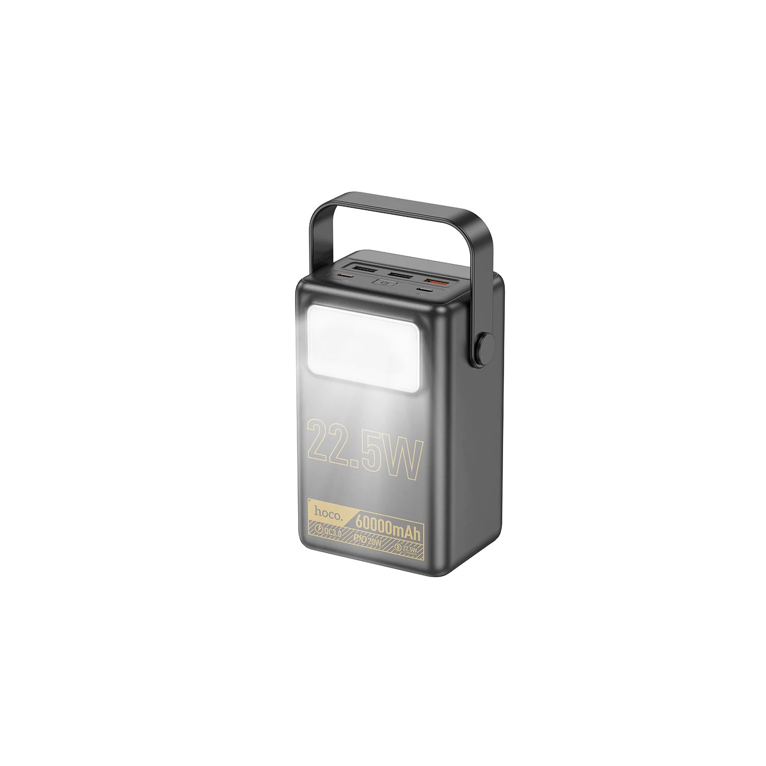 Chargeur de batterie externe portatif à lampe de poche puissante à DEL 65&nbsp;W de 60000&nbsp;mAh pour tablettes iPad de Samsung de iPhone