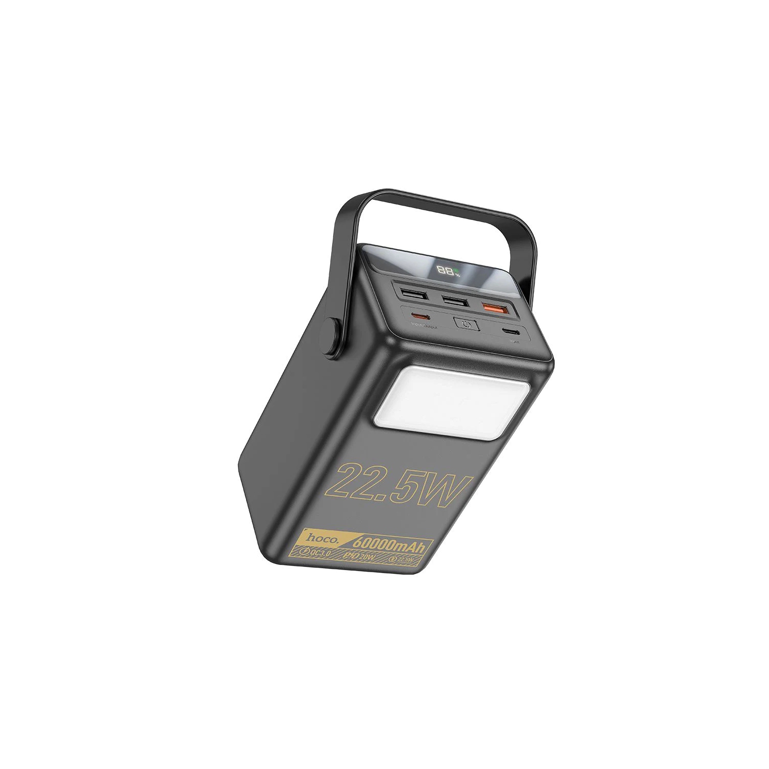 Chargeur de batterie externe portatif à lampe de poche puissante à DEL 65&nbsp;W de 60000&nbsp;mAh pour tablettes iPad de Samsung de iPhone