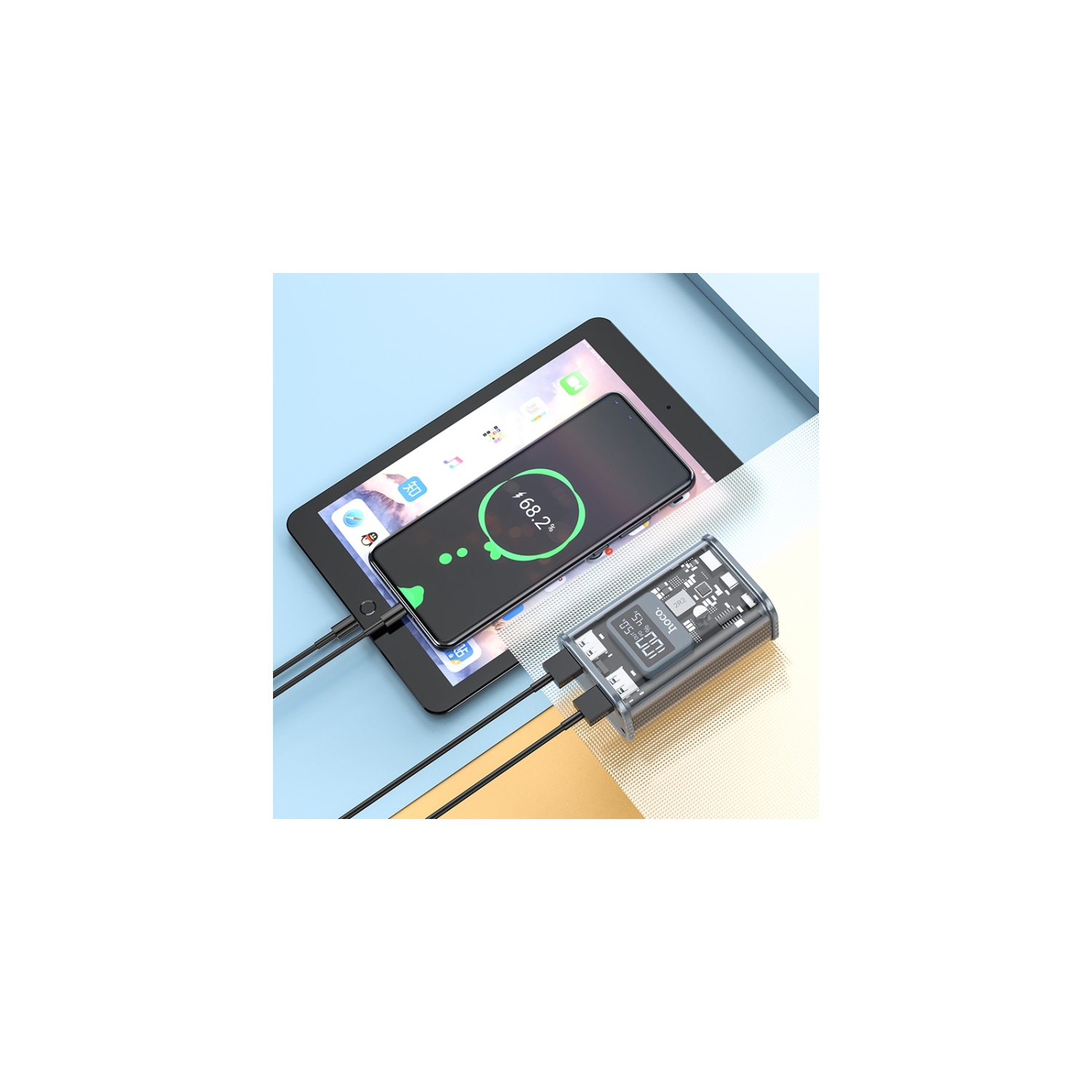 10000 mAh QC3.0 PD 20W USB-C Micro USB External Battery Charger Portable Power Bank for iPhone Samsung iPad Tablets