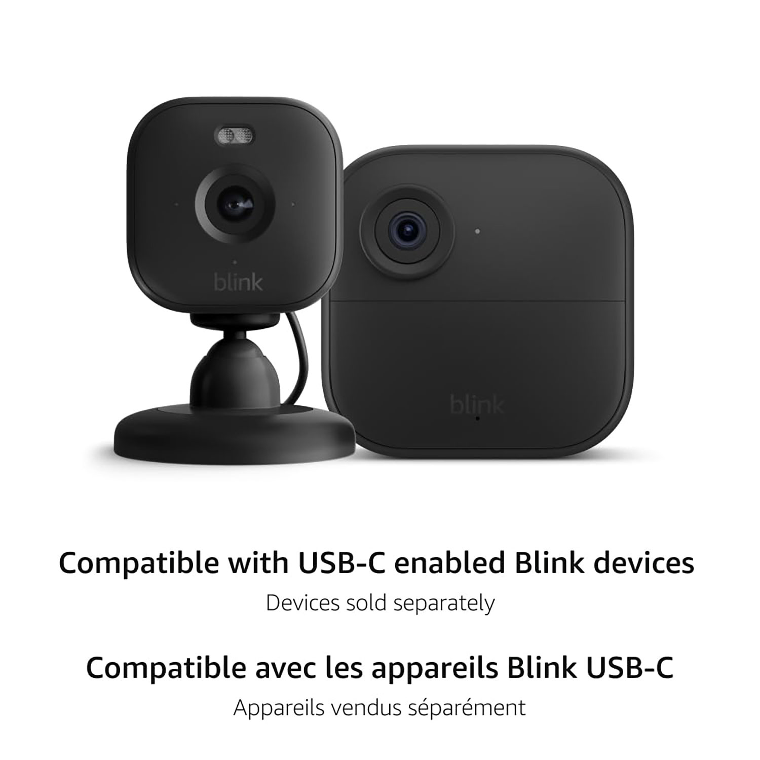 Adaptateur d'alimentation résistant aux intempéries 3,96 m de Blink pour caméras Mini 2 et Outdoor 4 (4e génération) de Blink - Noir