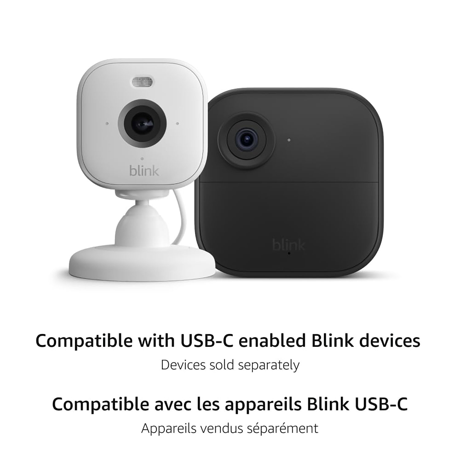 Adaptateur d'alimentation résistant aux intempéries 3,96 m de Blink pour caméras Mini 2 et Outdoor 4 (4e génération) de Blink - Blanc