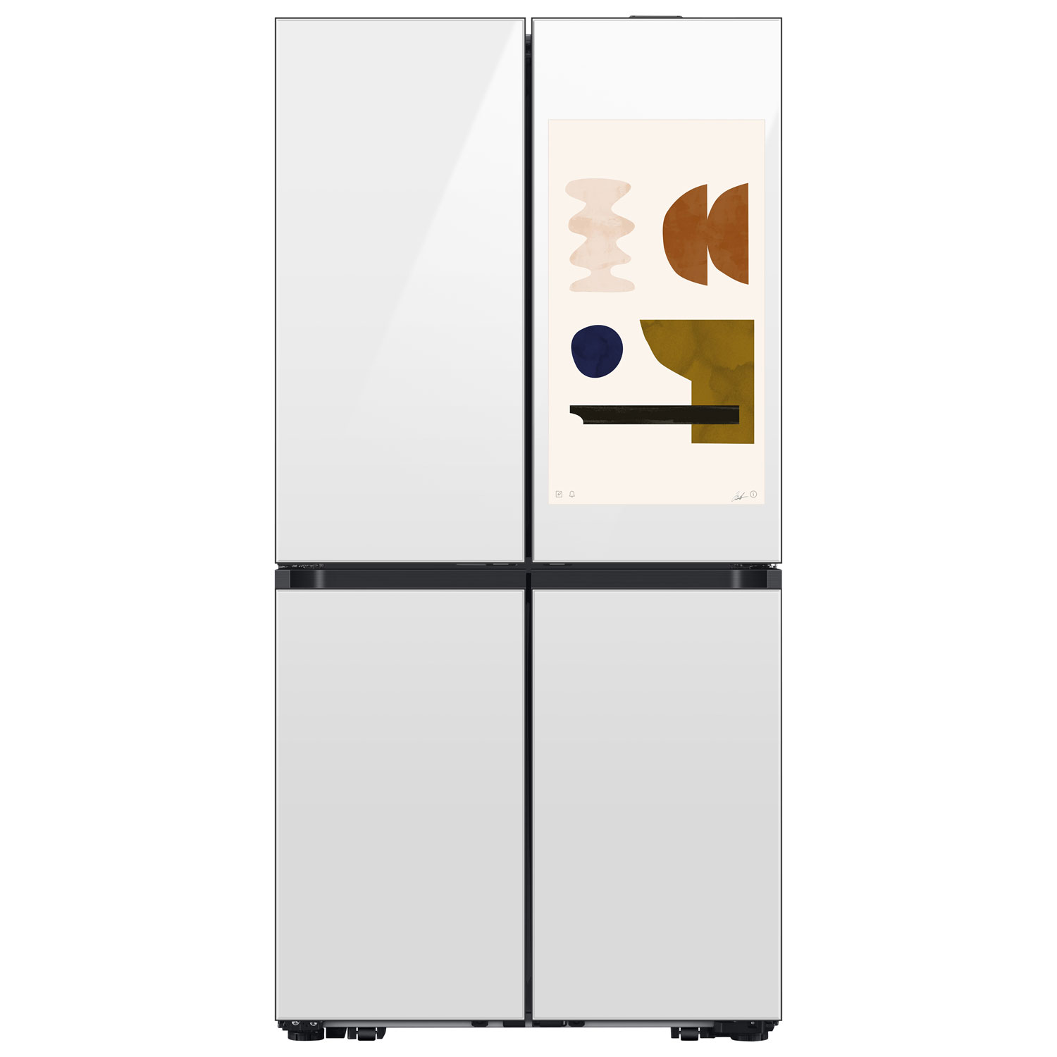 Samsung BESPOKE 36" 22.5 Cu Ft Counter Depth 4-Door French Door Refrigerator w/ Family Hub (RF23DB990012AC) -White