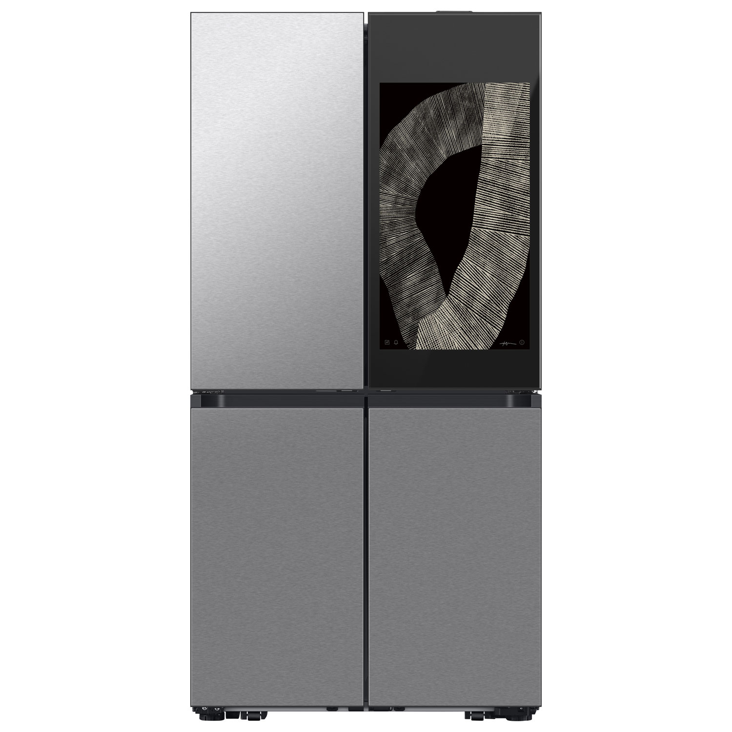 Samsung BESPOKE 36" 22.5 Cu Ft Counter Depth 4-Door Flex Refrigerator w/ Family Hub (RF23DB9900QDAC) -SS
