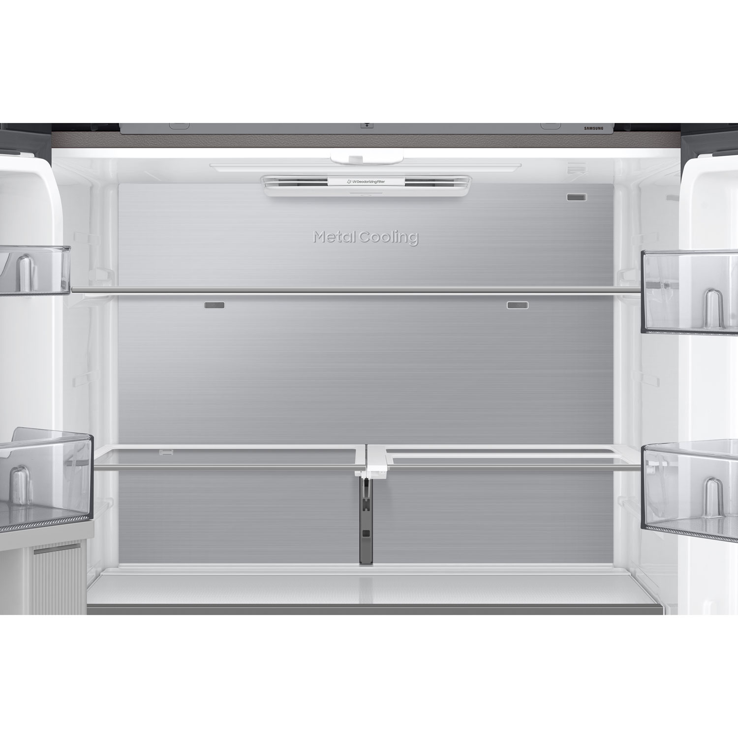 Samsung BESPOKE 36" 22.5 Cu Ft Counter Depth 4-Door Flex Refrigerator w/ AI Family Hub -SS