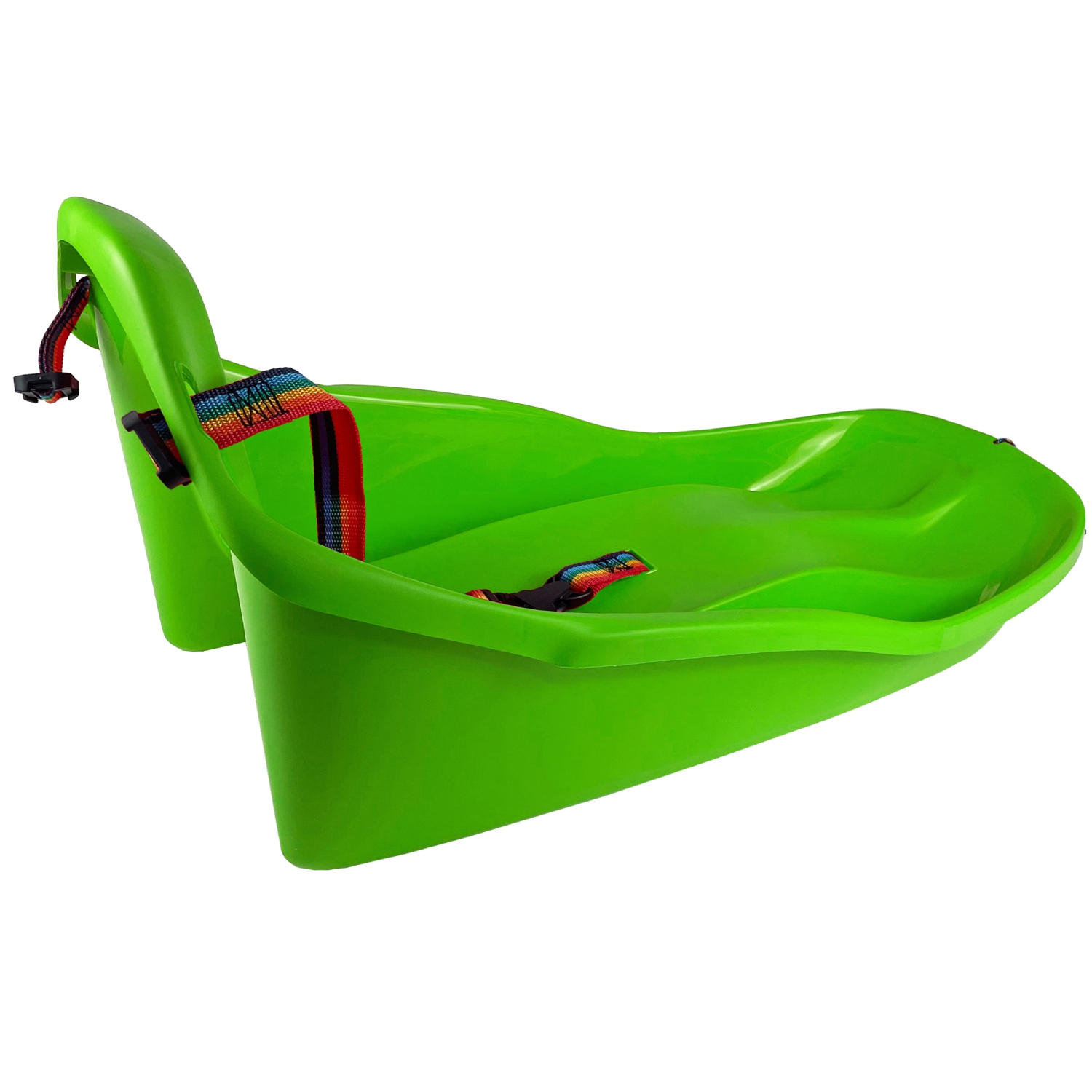 ArcticThrill Snow Sled for Kids - ExploRide Sledge - Toboggan with Pull Rope and Safety Belt; Outdoor Plastic Winter Sleigh for Toddlers & Kids