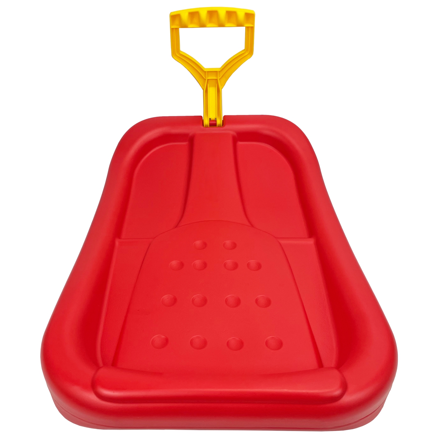 ArcticThrill Snow Sled for Kids - SnowPilot Slider - Single Rider Downhill Toboggan with Adjustable Handle; Outdoor Plastic Winter Sleigh for