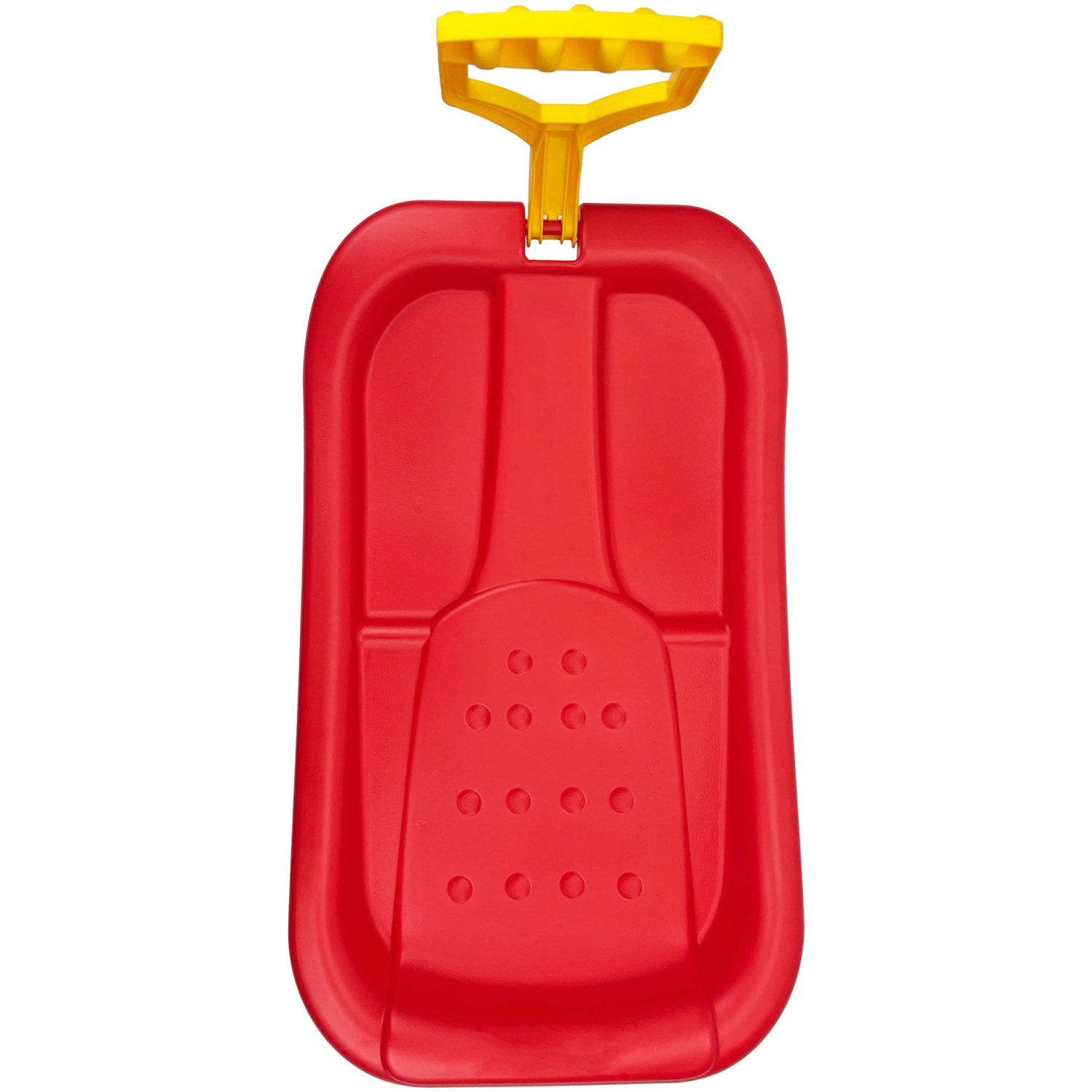 ArcticThrill Snow Sled for Kids - SnowPilot Slider - Single Rider Downhill Toboggan with Adjustable Handle; Outdoor Plastic Winter Sleigh for