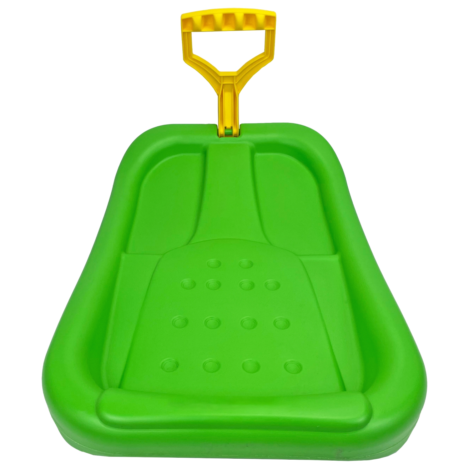 ArcticThrill Snow Sled for Kids - SnowPilot Slider - Single Rider Downhill Toboggan with Adjustable Handle; Outdoor Plastic Winter Sleigh for