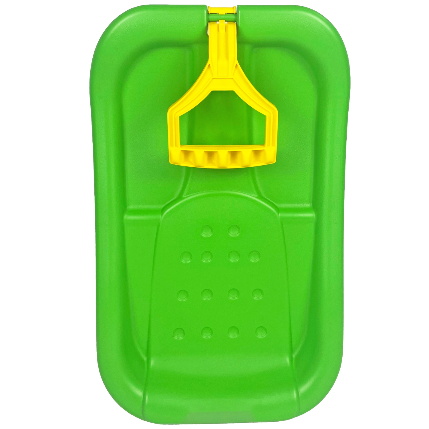 ArcticThrill Snow Sled for Kids - SnowPilot Slider - Single Rider Downhill Toboggan with Adjustable Handle; Outdoor Plastic Winter Sleigh for