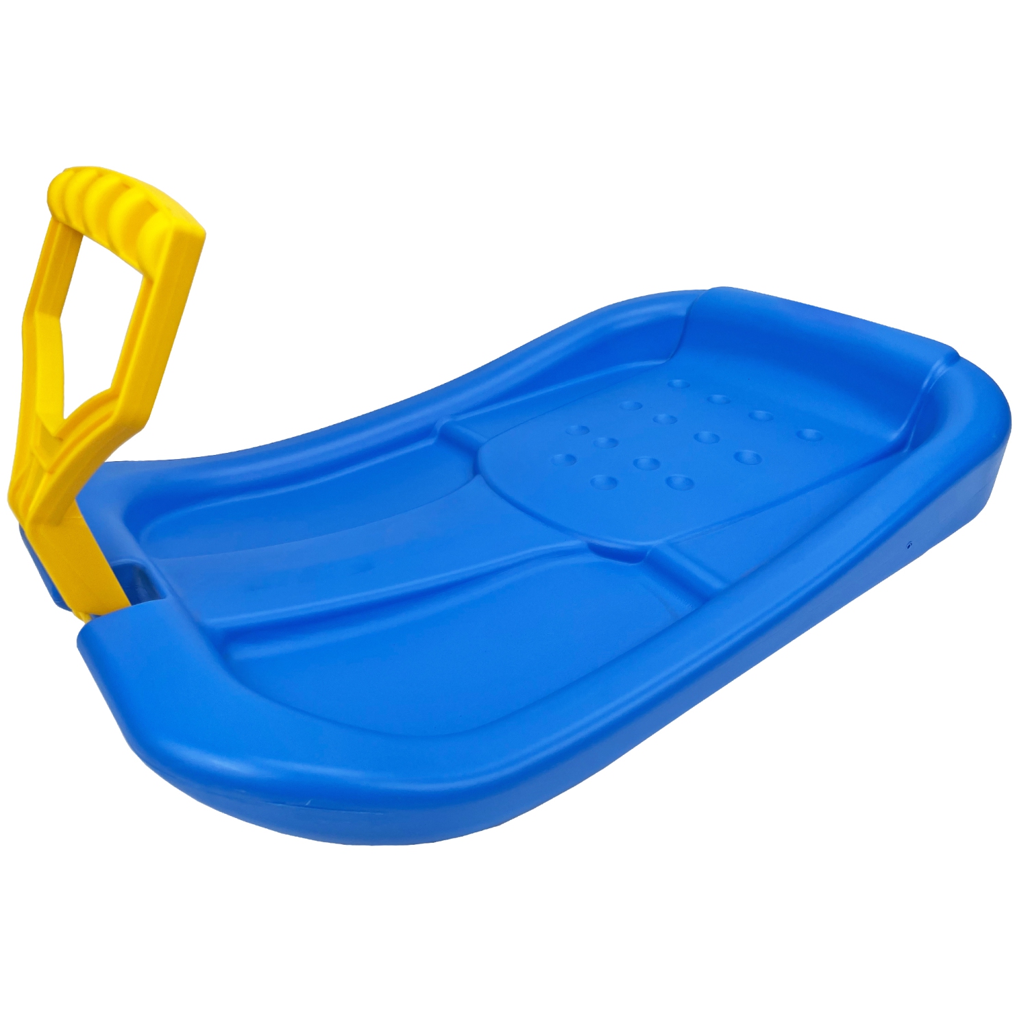 ArcticThrill Snow Sled for Kids - SnowPilot Slider - Single Rider Downhill Toboggan with Adjustable Handle; Outdoor Plastic Winter Sleigh for