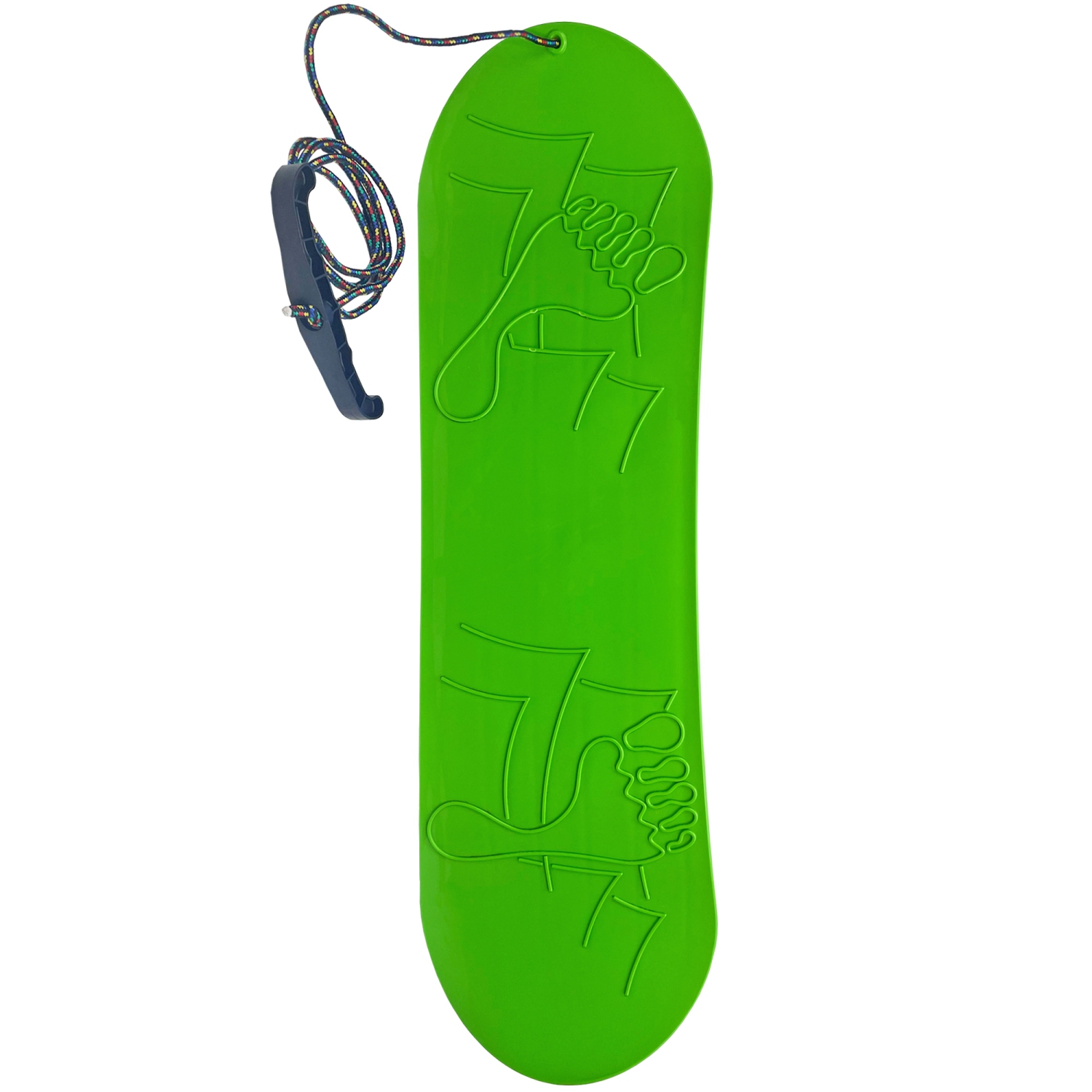 ArcticThrill Snow Sled for Kids - SnowMotion - Slider Board with Pull Rope; Outdoor Plastic Winter Sleigh for Toddlers & Kids