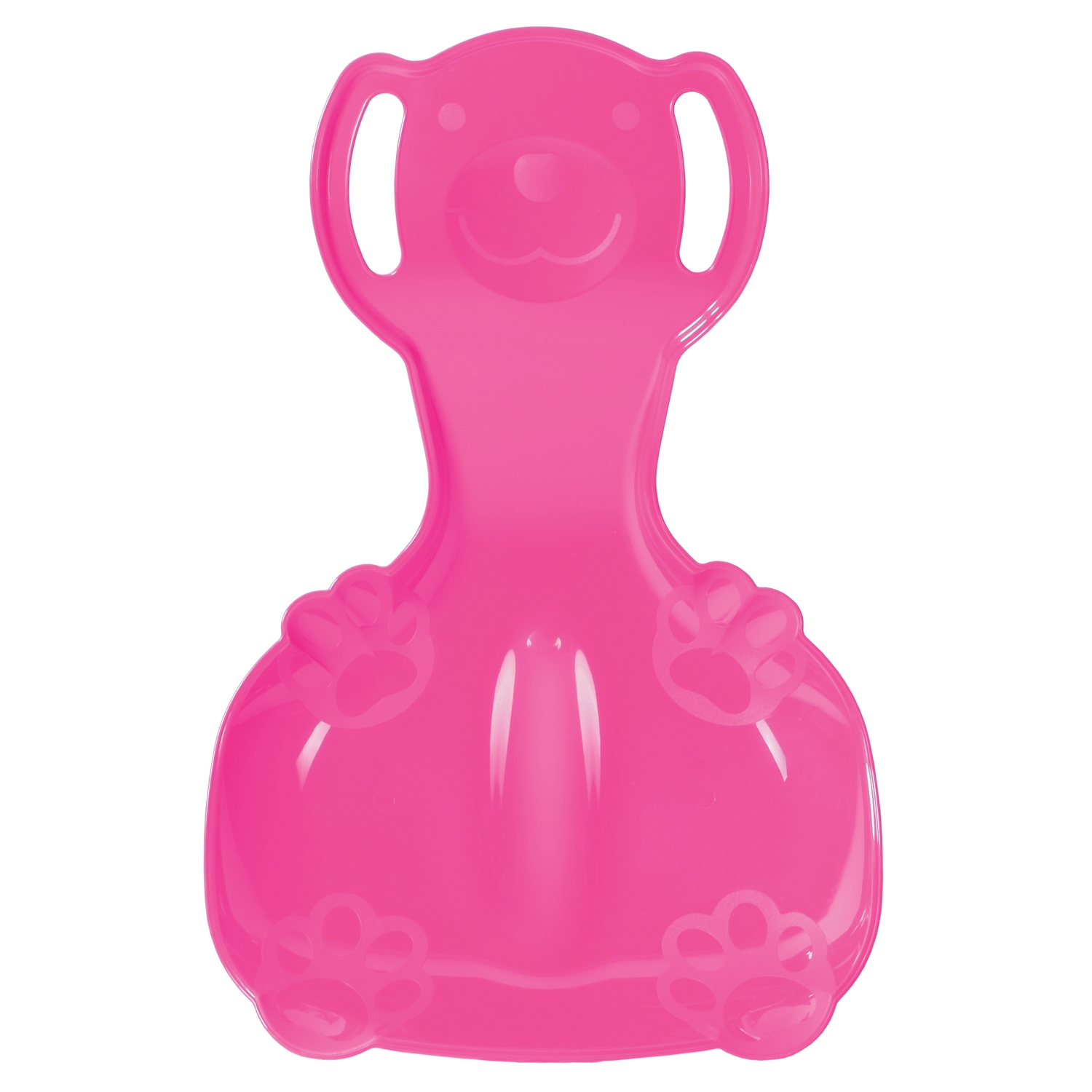 Luge de neige ArcticThrill pour enfants - le Teddy Bear Slider - Toboggan downhill simple Rider avec poignées; traîneau d'hiver en plastique pour les