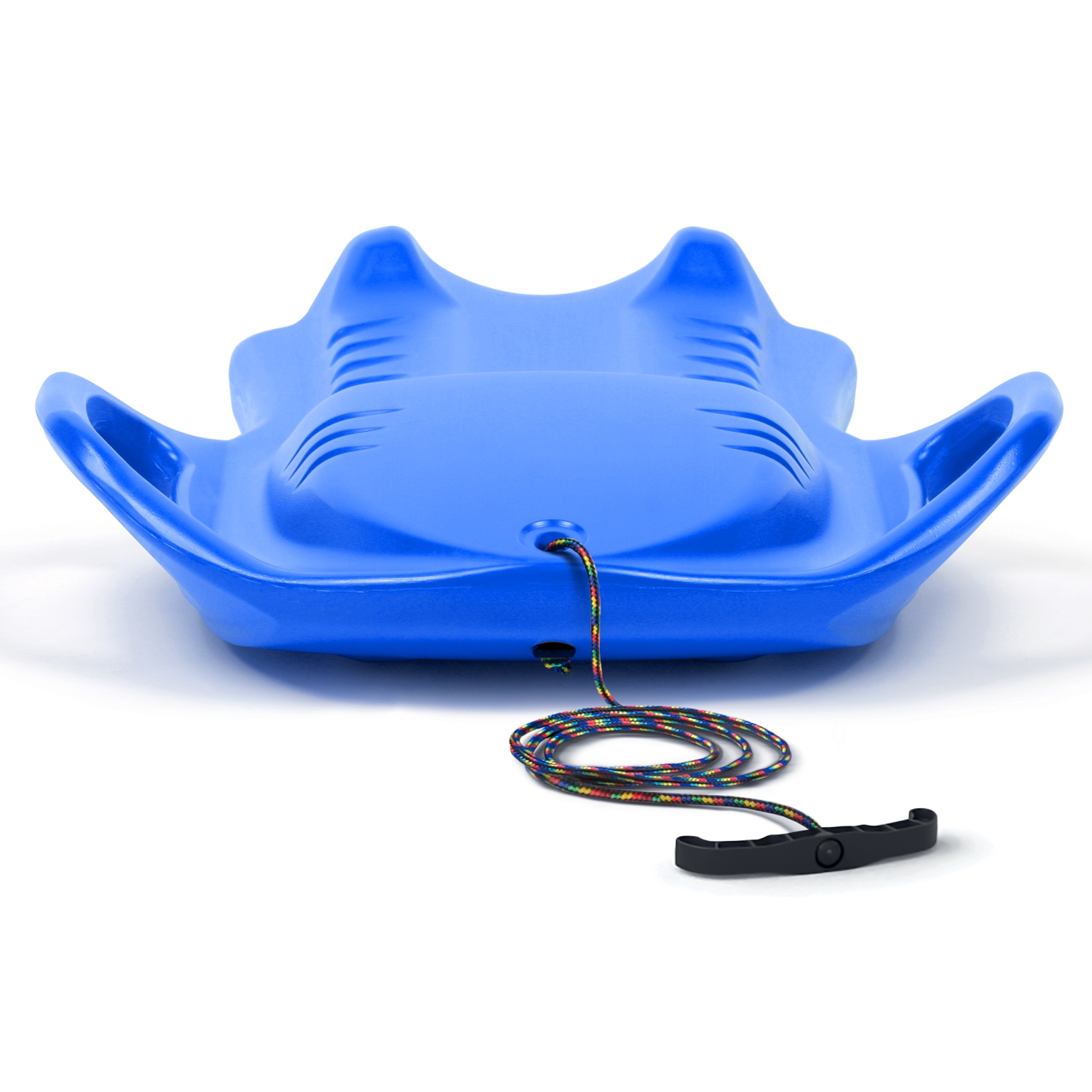 ArcticThrill Snow Sled for Kids - ParadiseRide Slider - Single Rider Sprinter Toboggan with Handles and Pull Rope; Outdoor Plastic Winter Sleigh for