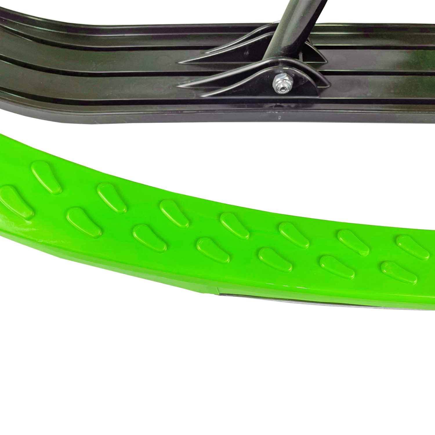 ArcticThrill Snow Sled for Kids - SnowRush Sledge - Single Rider Racer Toboggan with Pull Rope and Steering Wheel; Outdoor Plastic Winter Sleigh for