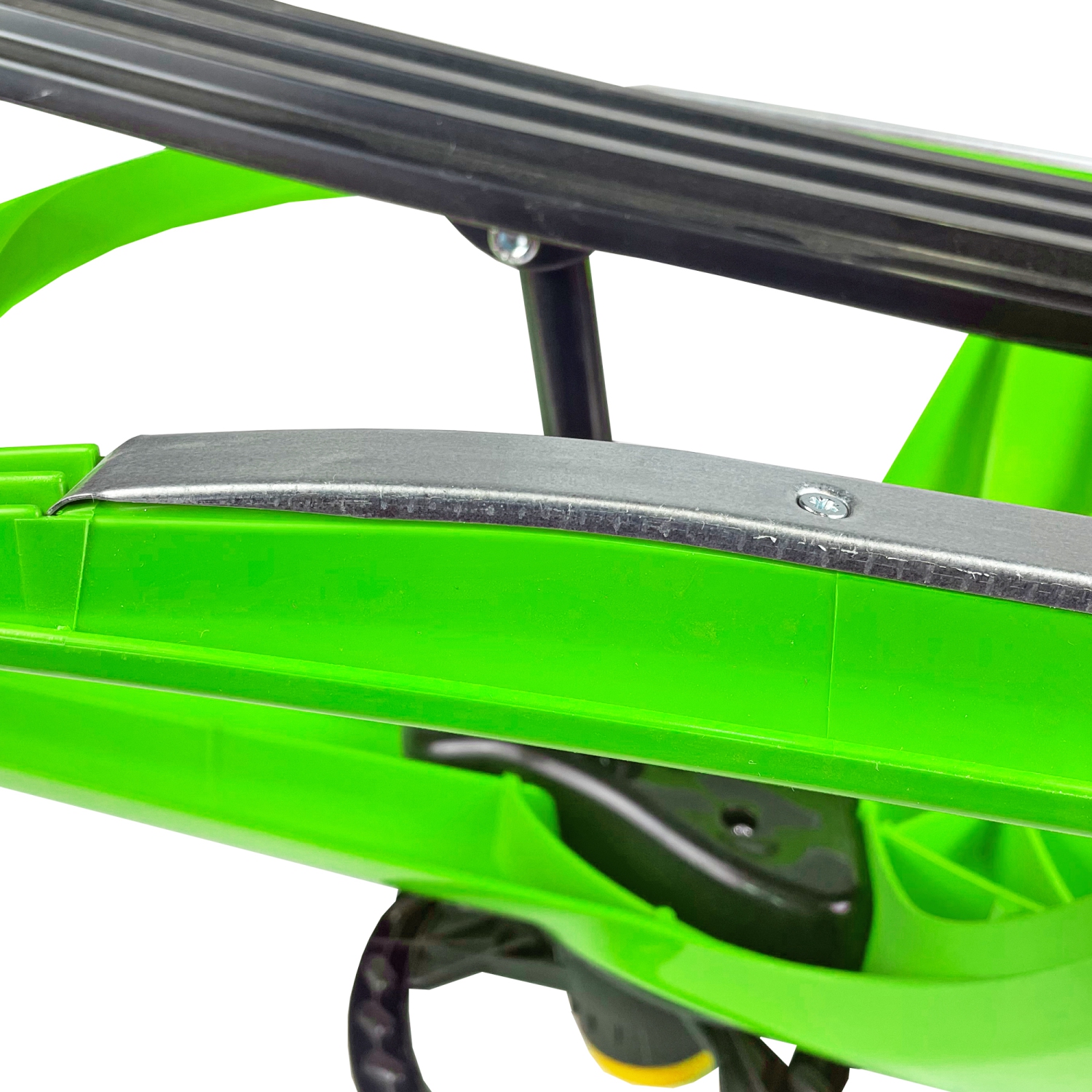 ArcticThrill Snow Sled for Kids - SnowRush Sledge - Single Rider Racer Toboggan with Pull Rope and Steering Wheel; Outdoor Plastic Winter Sleigh for