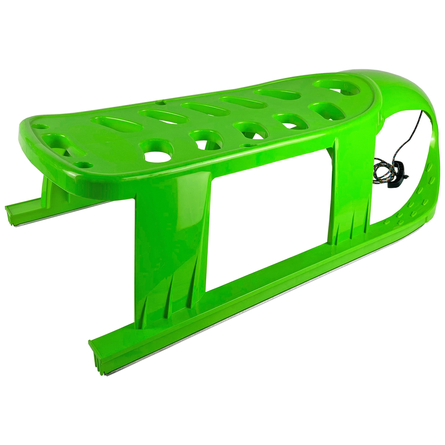 ArcticThrill Snow Sled for Kids - SnowVenture Sledge - Toboggan with Pull Rope; Outdoor Plastic Winter Sleigh for Toddlers & Kids