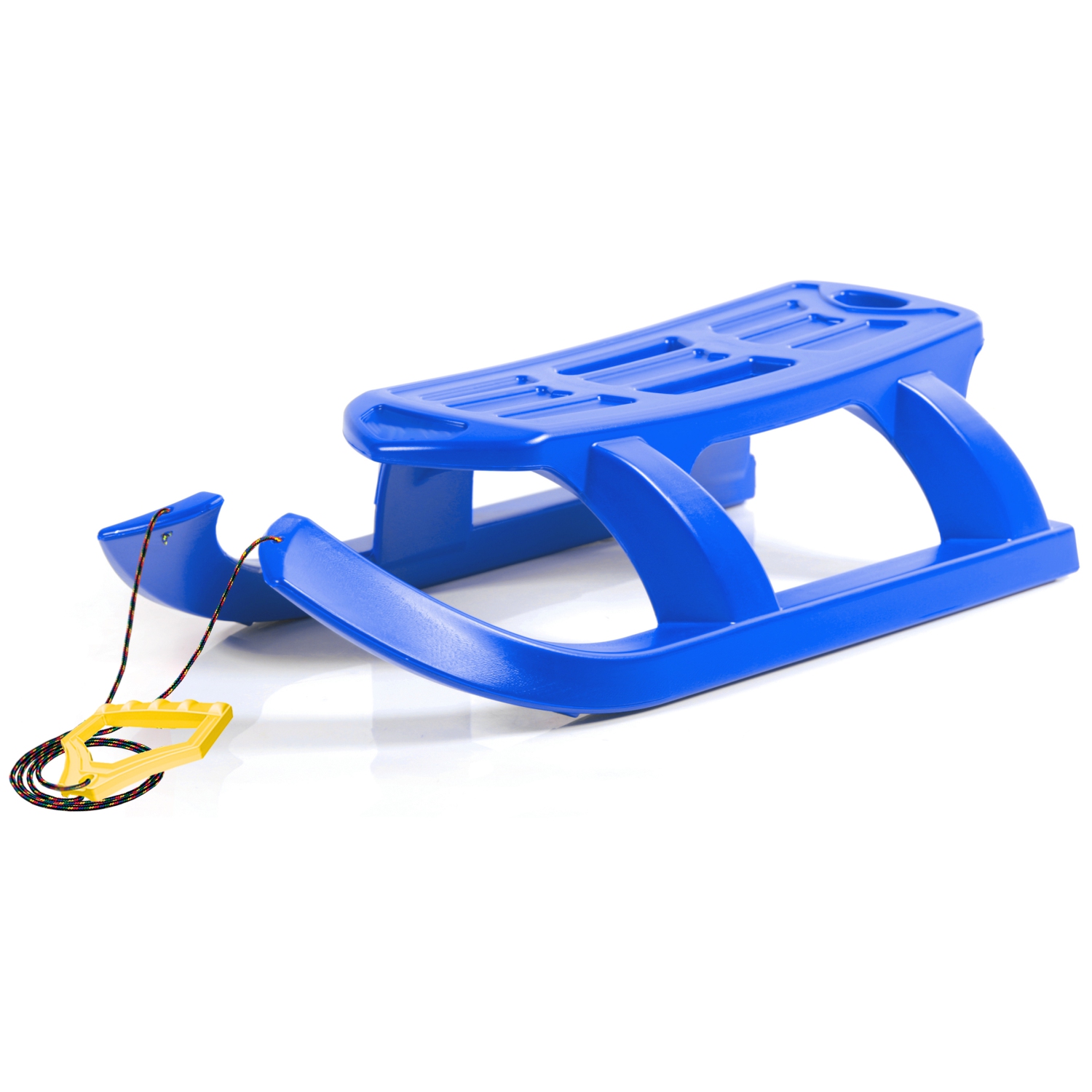 Luge de neige ArcticThrill pour enfants - luge SnowTwin - luge simple Rider Racer toboggan avec corde; traîneau d'hiver en plastique pour les