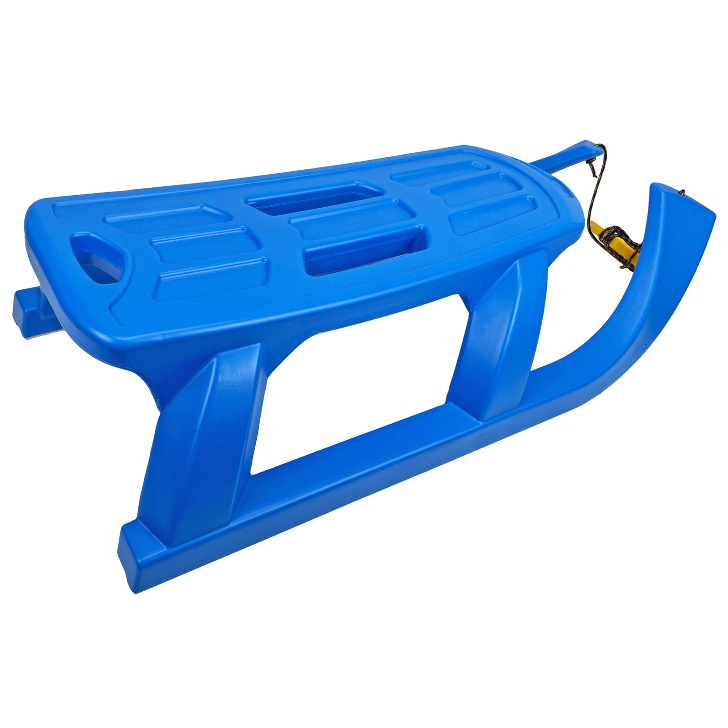 Luge de neige ArcticThrill pour enfants - luge SnowTwin - luge simple Rider Racer toboggan avec corde; traîneau d'hiver en plastique pour les