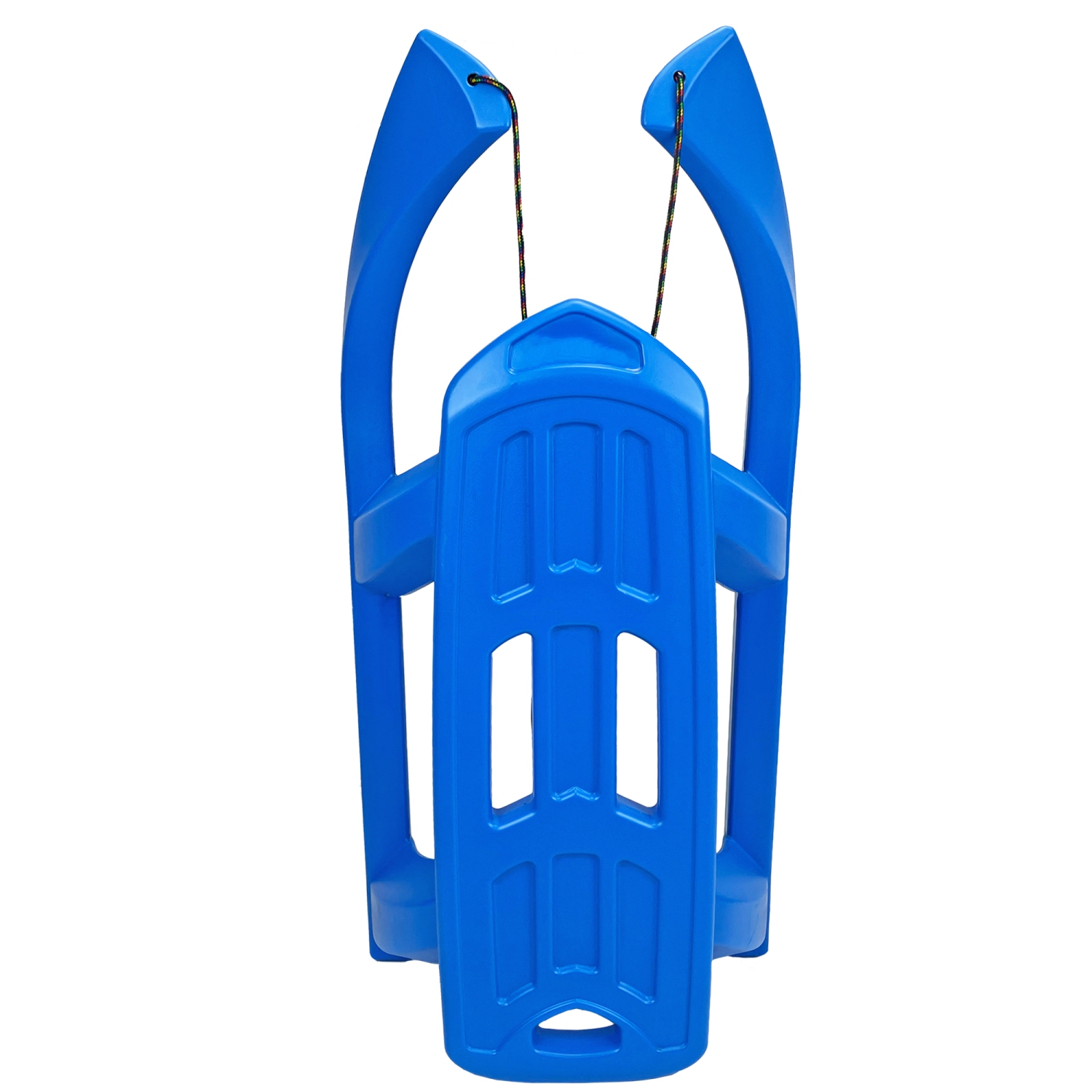 Luge de neige ArcticThrill pour enfants - luge SnowTwin - luge simple Rider Racer toboggan avec corde; traîneau d'hiver en plastique pour les