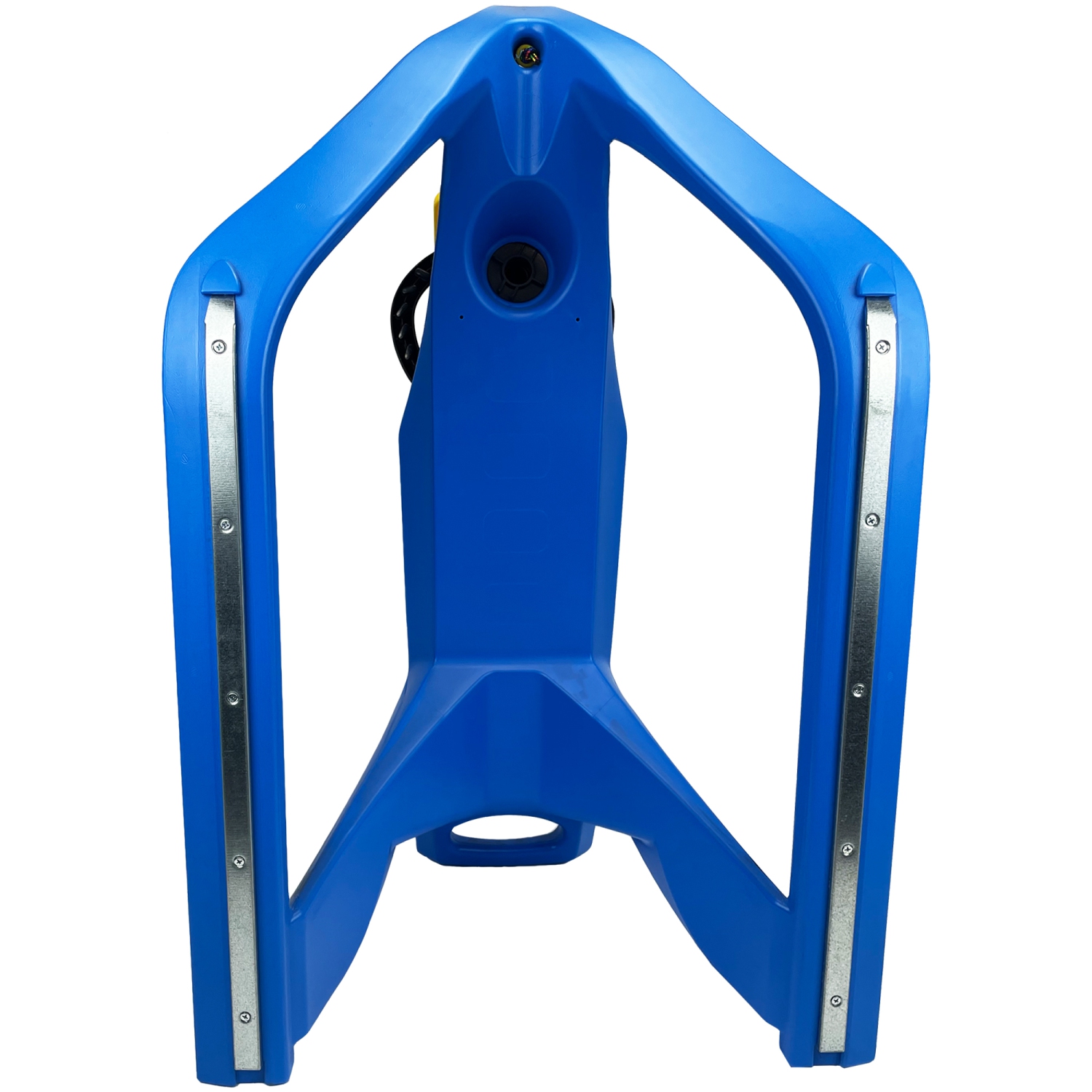 ArcticThrill Snow Sled for Kids - FrostRide Sledge - Toboggan with Pull Rope and Decorative Steering Wheel; Outdoor Plastic Winter Sleigh for