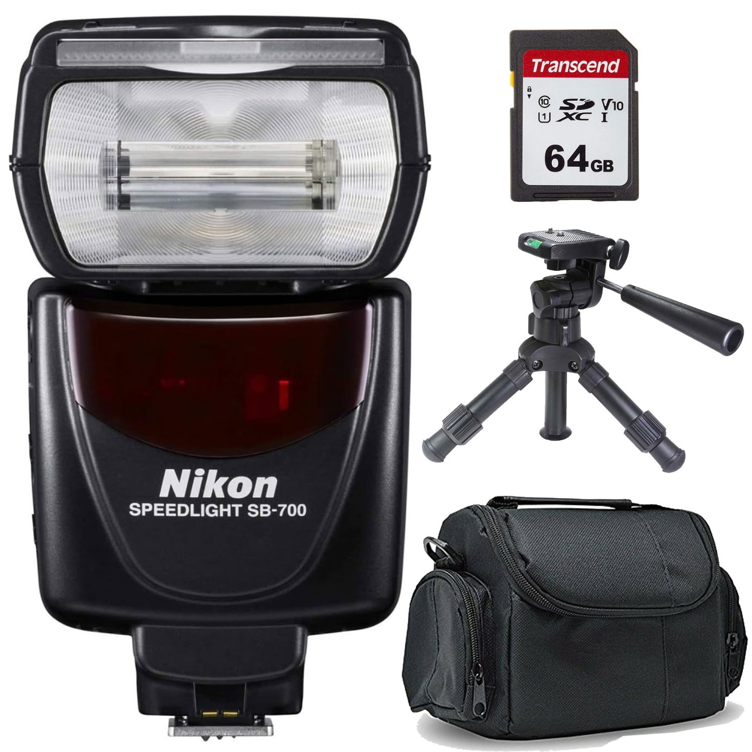 Nikon SB-700 AF Speedlight Flash with 12" Heavy Duty Table Top Tripod Kit