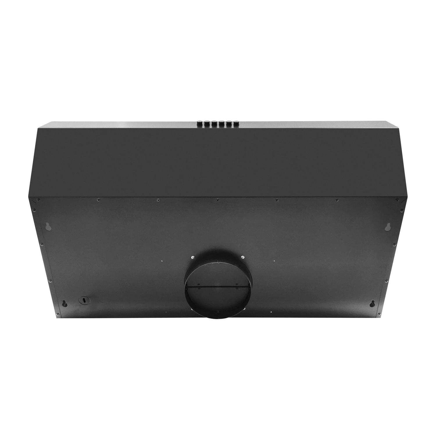 Forno Bari Espresso 30-inch Under Cabinet in Black 400CFM Range Hood, with additional Brass Filter Handles